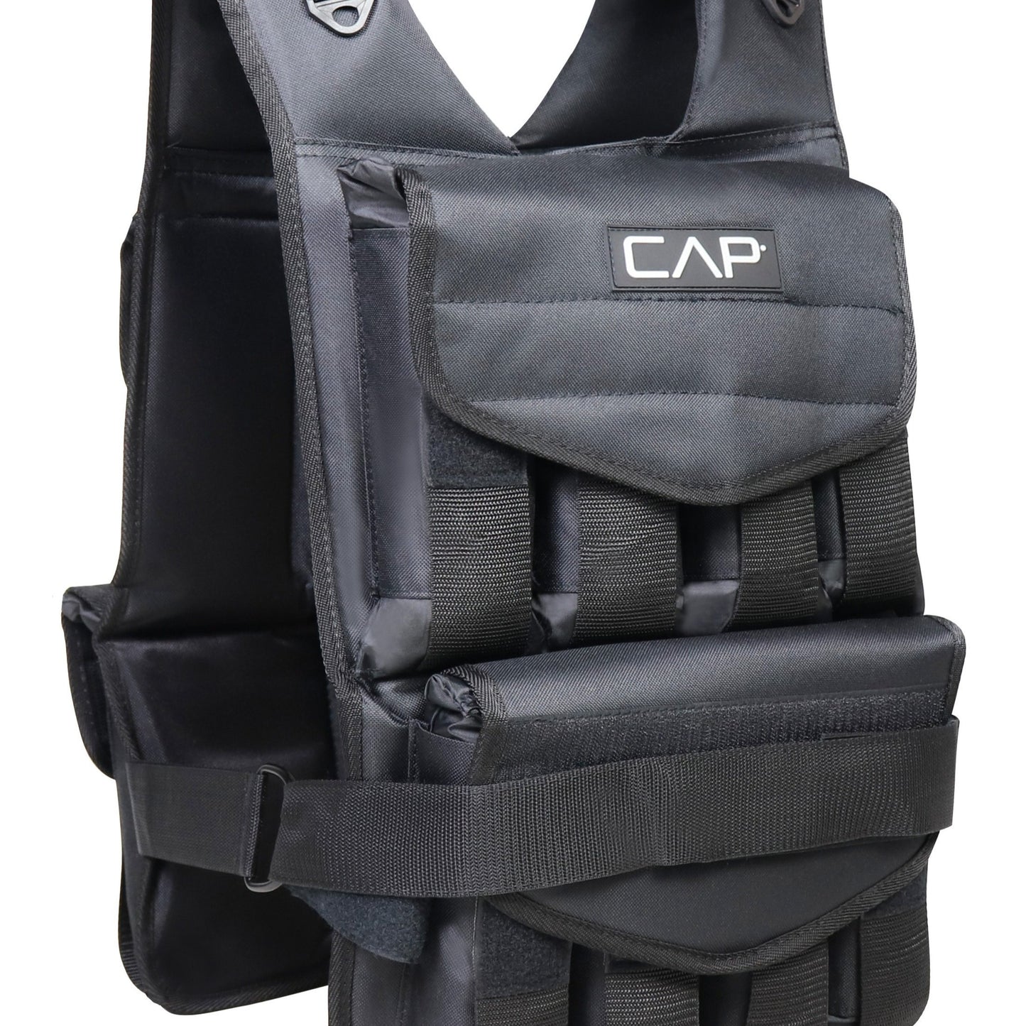 CapHaus Adjustable Weighted Vest for Strength Training and Running