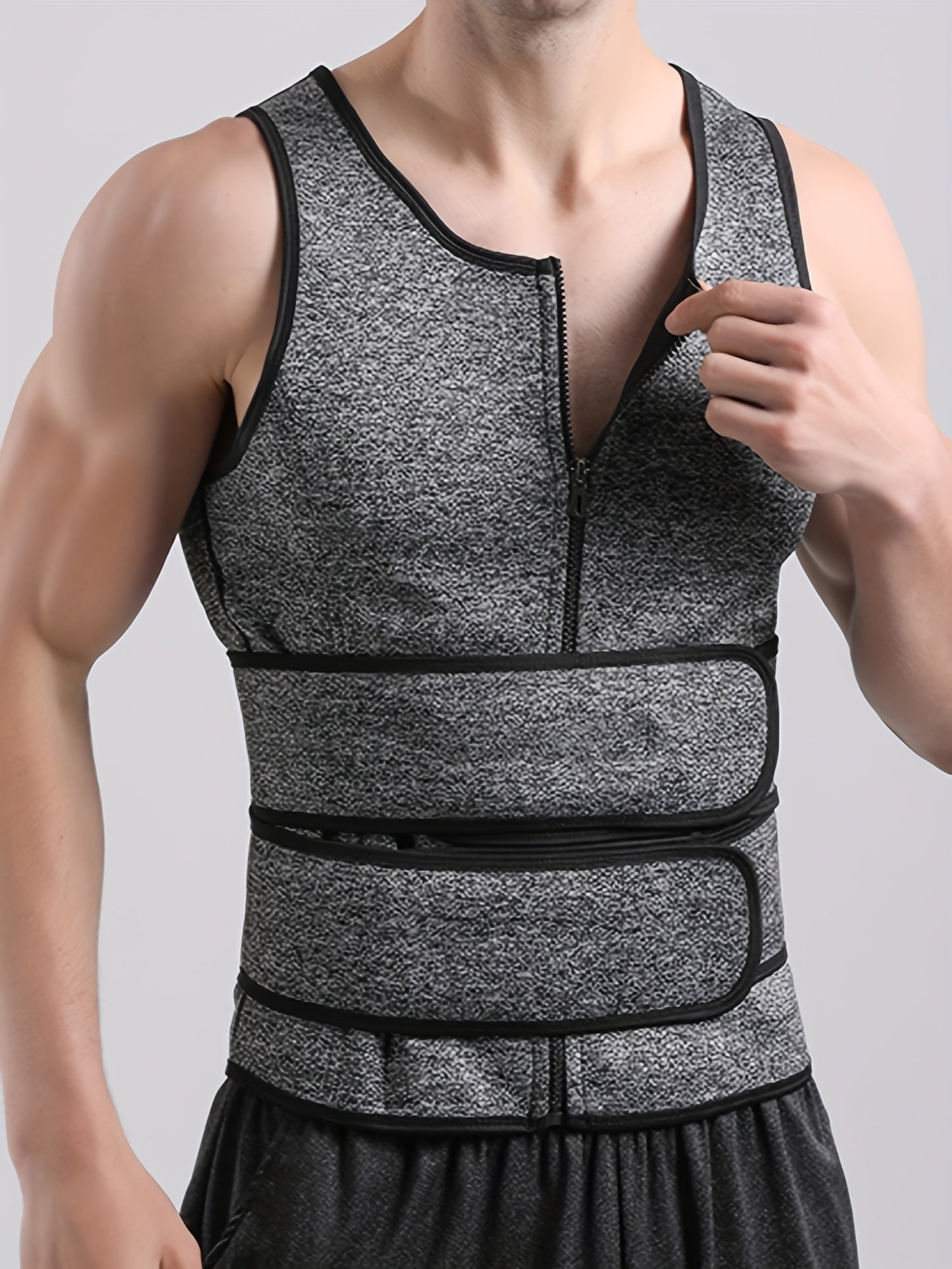 Men's Compression Sauna Vest and Waist Trainer by Brand