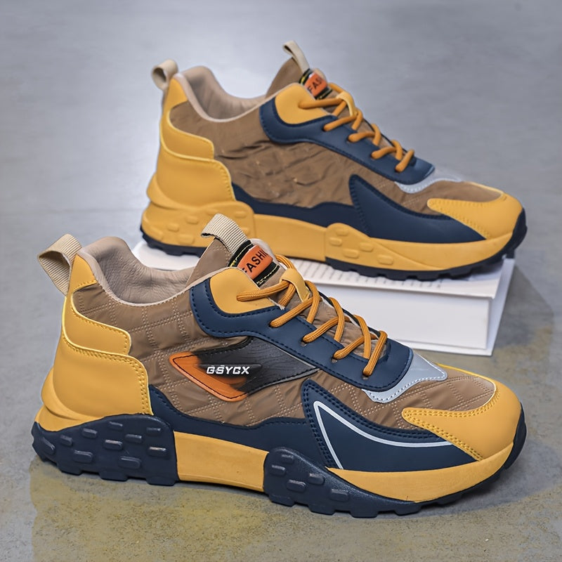 Men's Color Blocking Lace Up Shoes by Brand