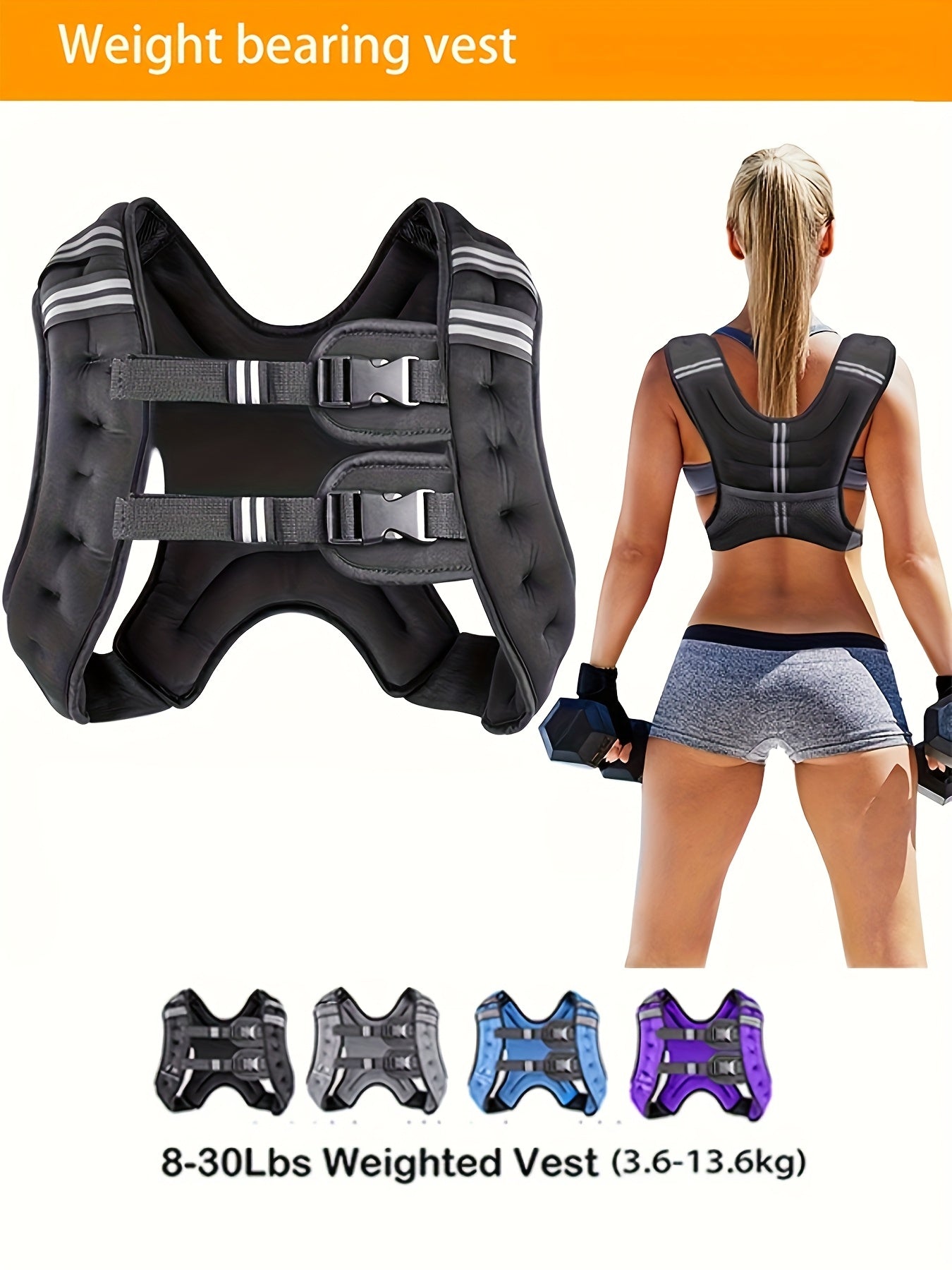 Prodigen Heavy Duty Gym Weighted Vest for Training