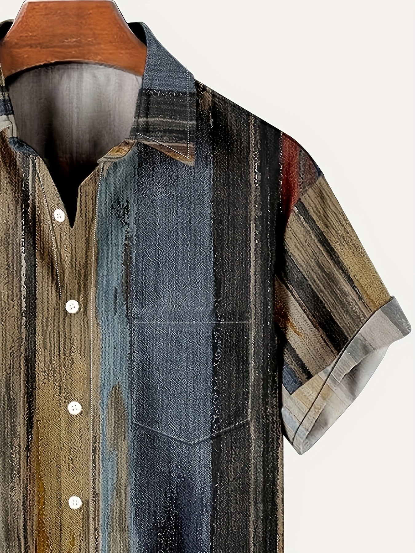 Whiskers Workouts And Wears Mens Retro Striped Shirt