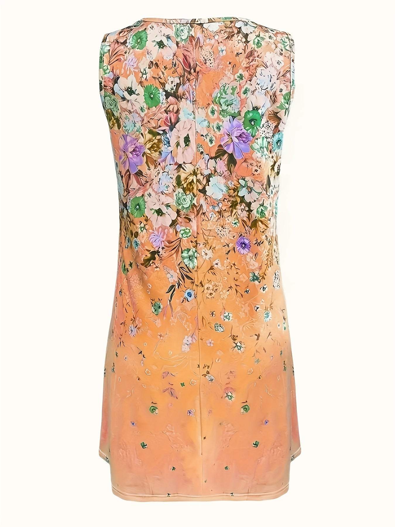 New Sleeveless Midi Dress Floral Print by Women's Clothing