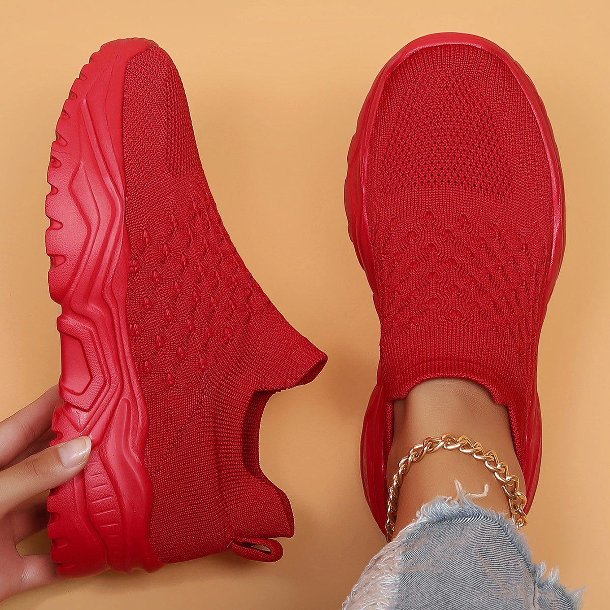 Whiskers, Workouts & Wears Breathable Slip-On Sneakers EVA