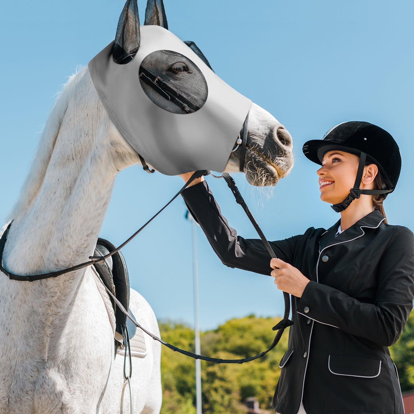 4 Piece Horse Fly Masks with Ears by Brand Name