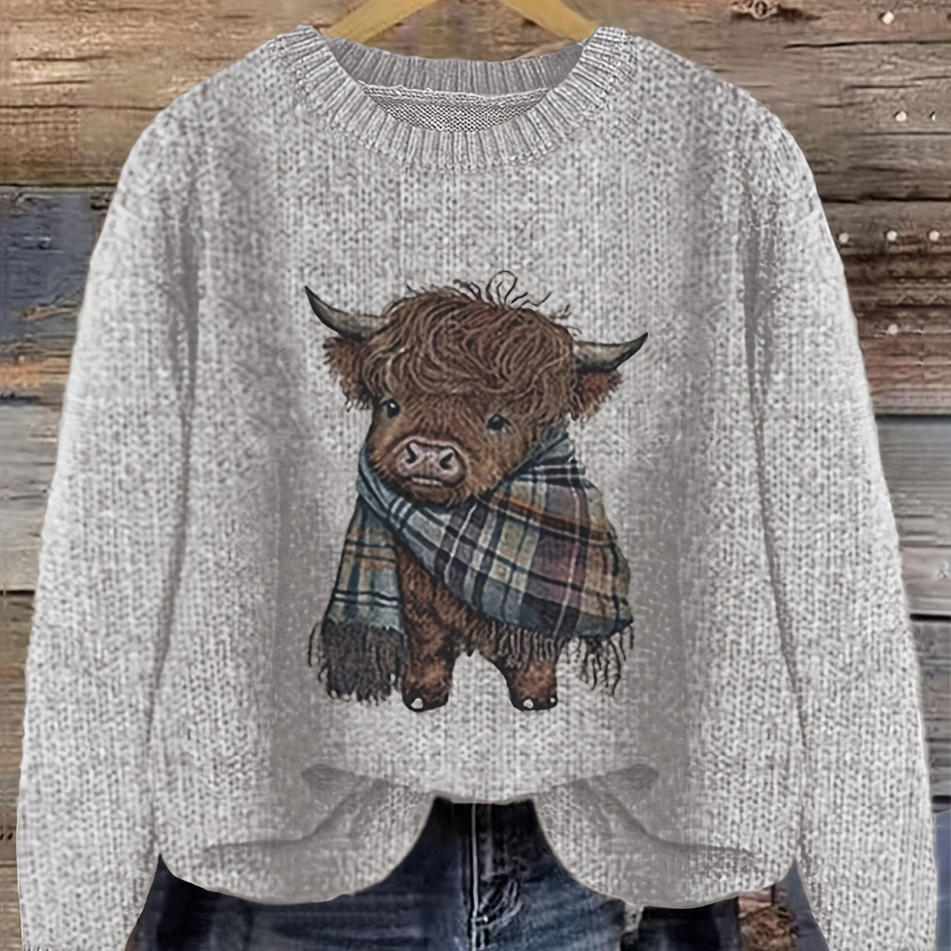 Cozy Color Block Pullover Sweater for Winter Wear Casual