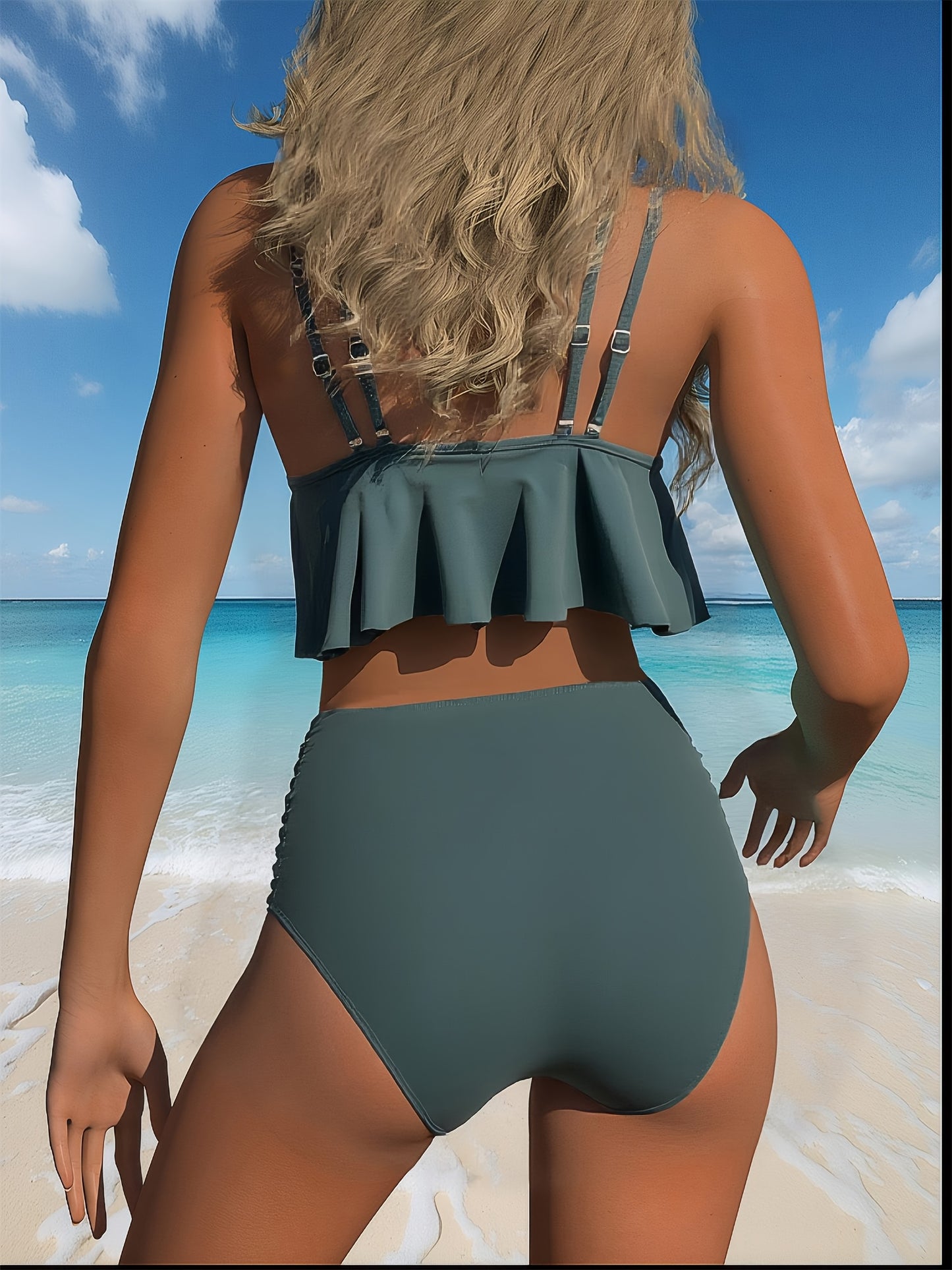 Women's Tankini Two Piece Set by High End Brand