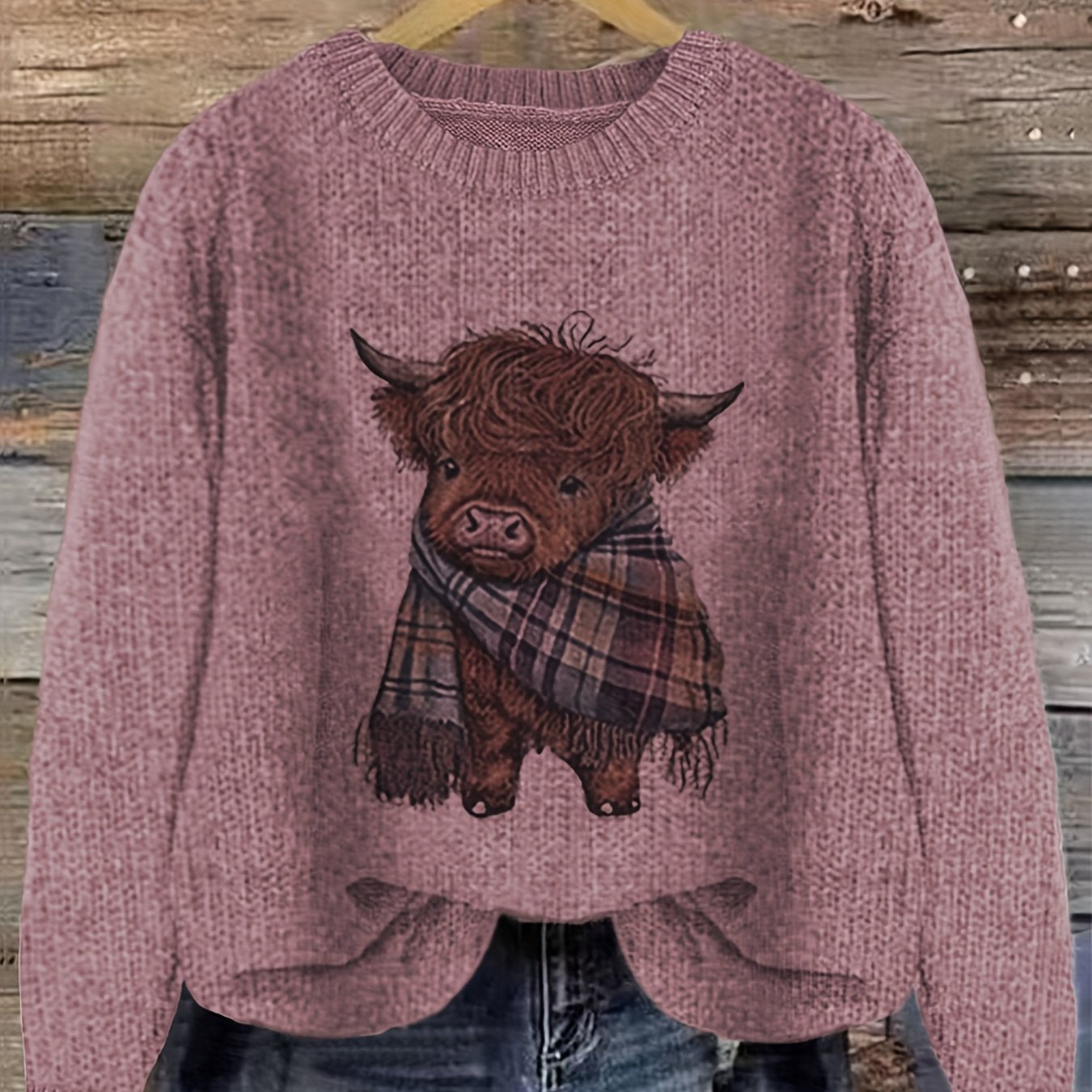 Cozy Color Block Pullover Sweater for Winter Wear Casual