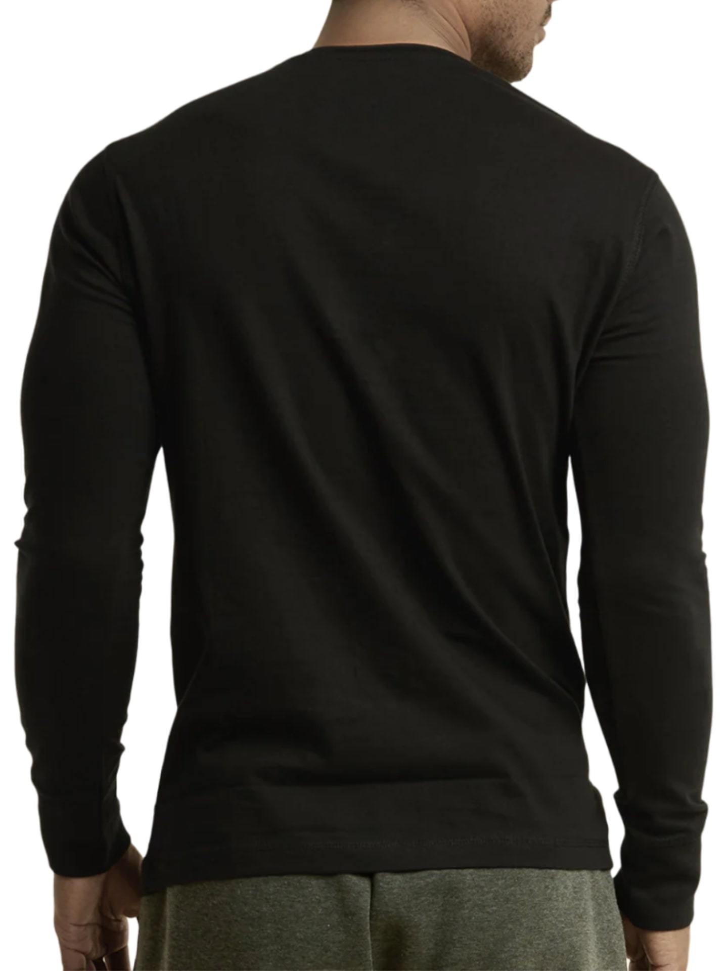 Mangodeal 2 Pack Mens Henley Long Sleeve Cotton Shirts