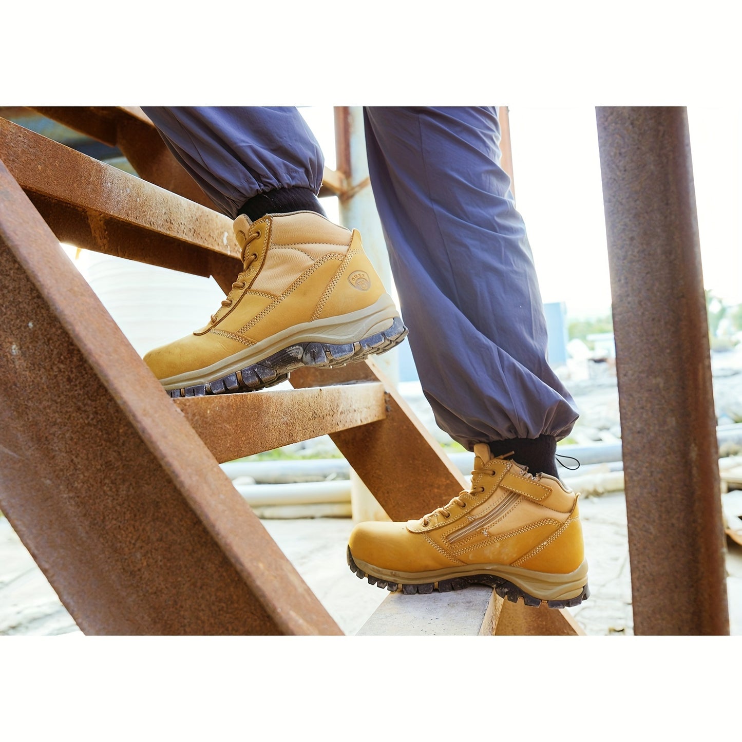 Whiskers Workouts And Wears Steel Toe Mens Mid Top Boots