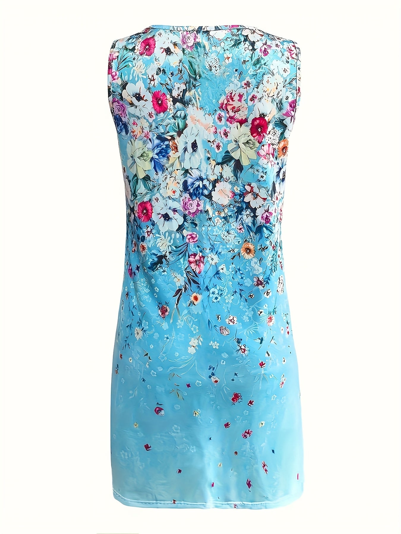 New Sleeveless Midi Dress Floral Print by Women's Clothing