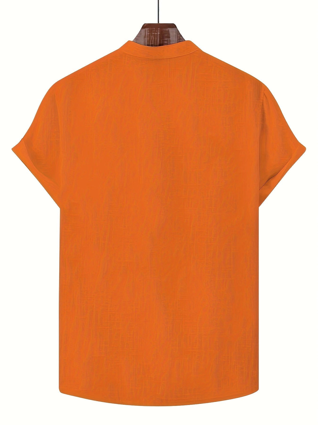 Whiskers Workouts and Wears Men Summer Stand Up Collar Shirt