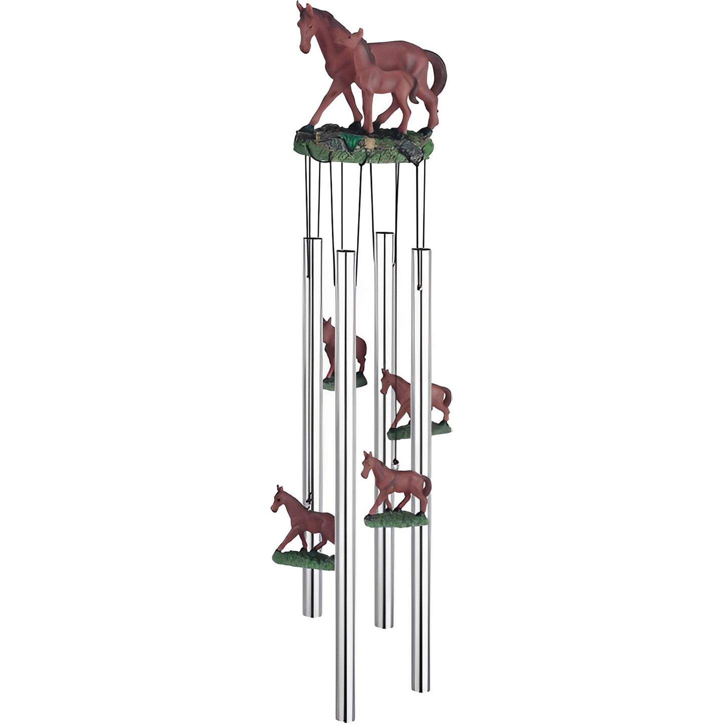 Horse and Foal Wind Chime Sculpture by Unique Decor