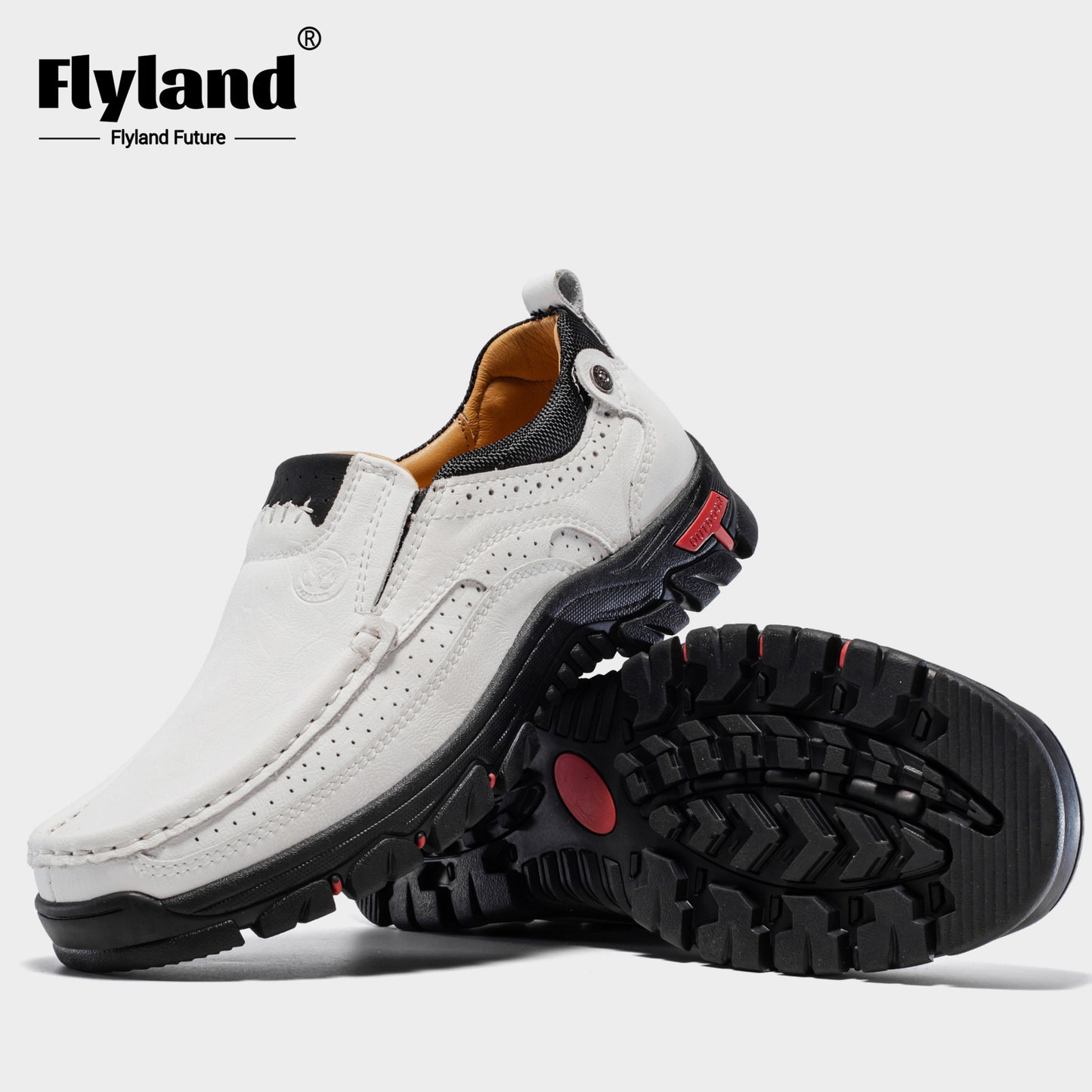 FLYLAND Mens Original Handmade Casual Leather Loafers