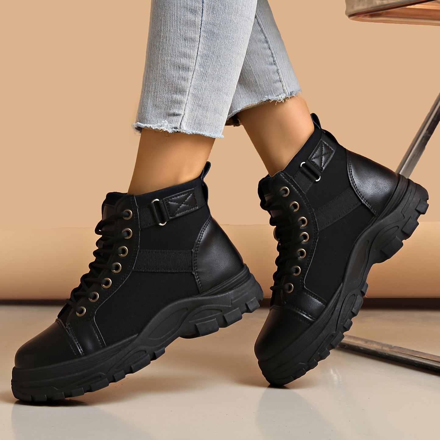 Whiskers Breathable Sneakers Womens Lace Up High Top Casual