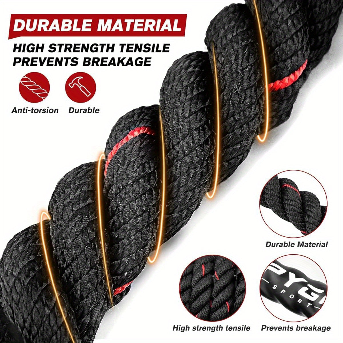 Weighted Jump Rope by Manufacturer for Strength Training