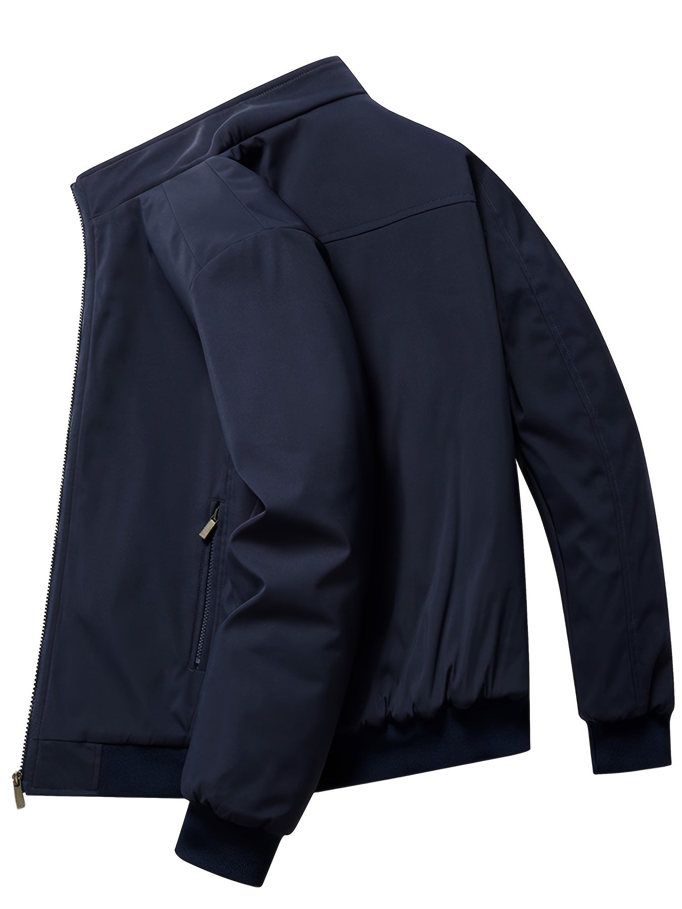Whiskers Workouts Wears Warm Quilted Men's Windbreaker Jacket