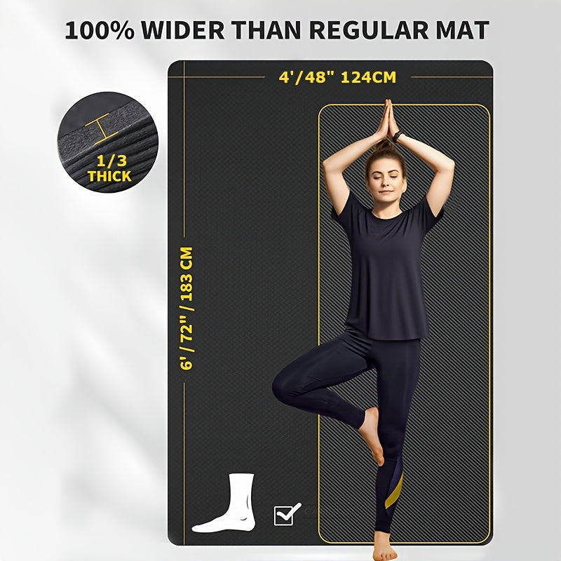 Large Home Exercise Mat by TPE for Yoga Pilates