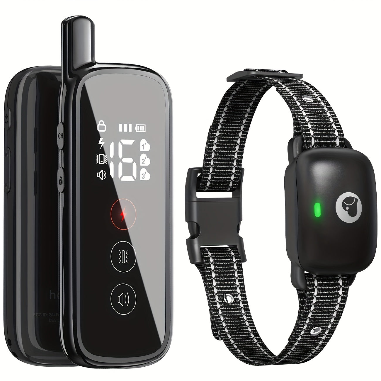 Whiskers Dog Shock Collar with Remote Rechargeable Training Collar