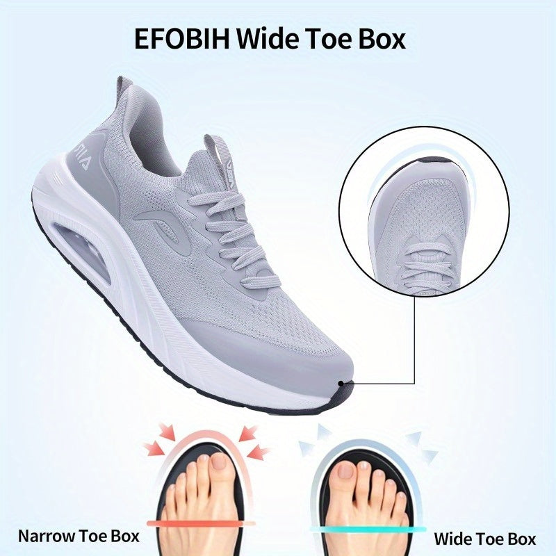 Men's Wide Toe Box Slip On Walking Shoes