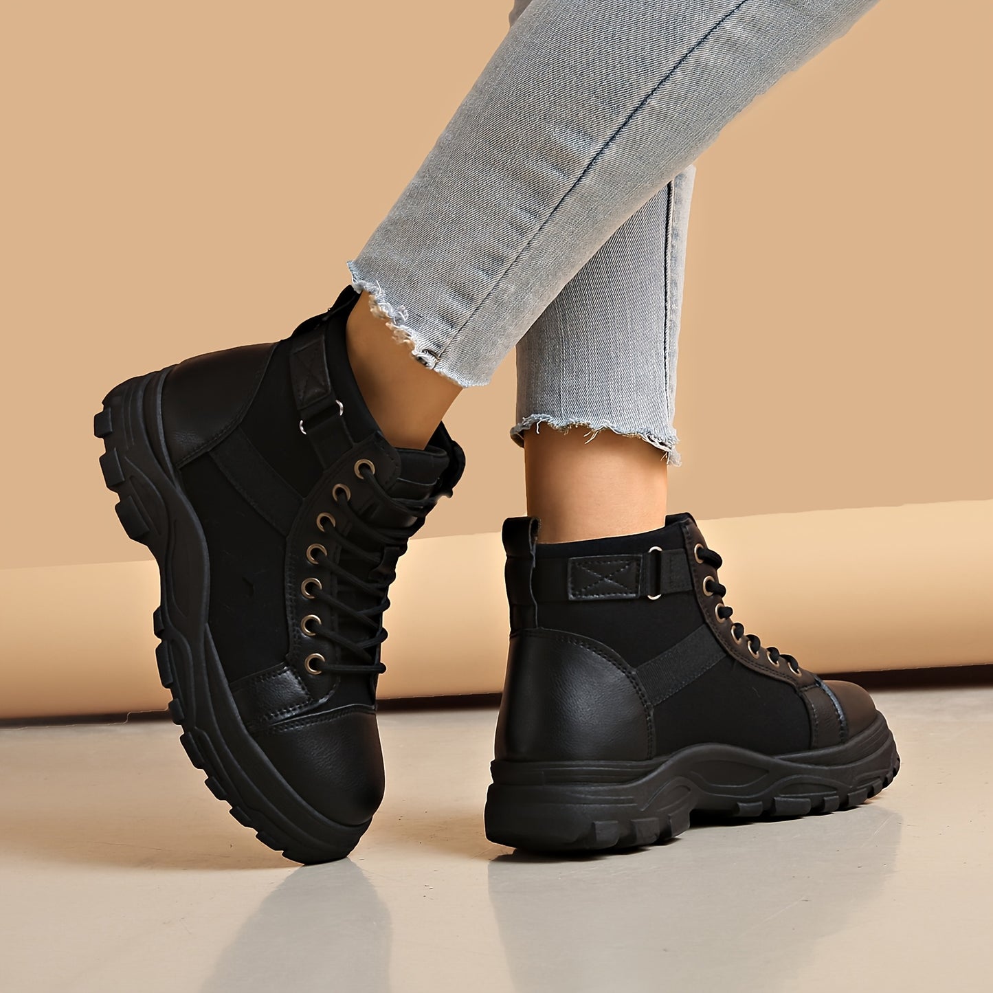 Whiskers Breathable Sneakers Womens Lace Up High Top Casual