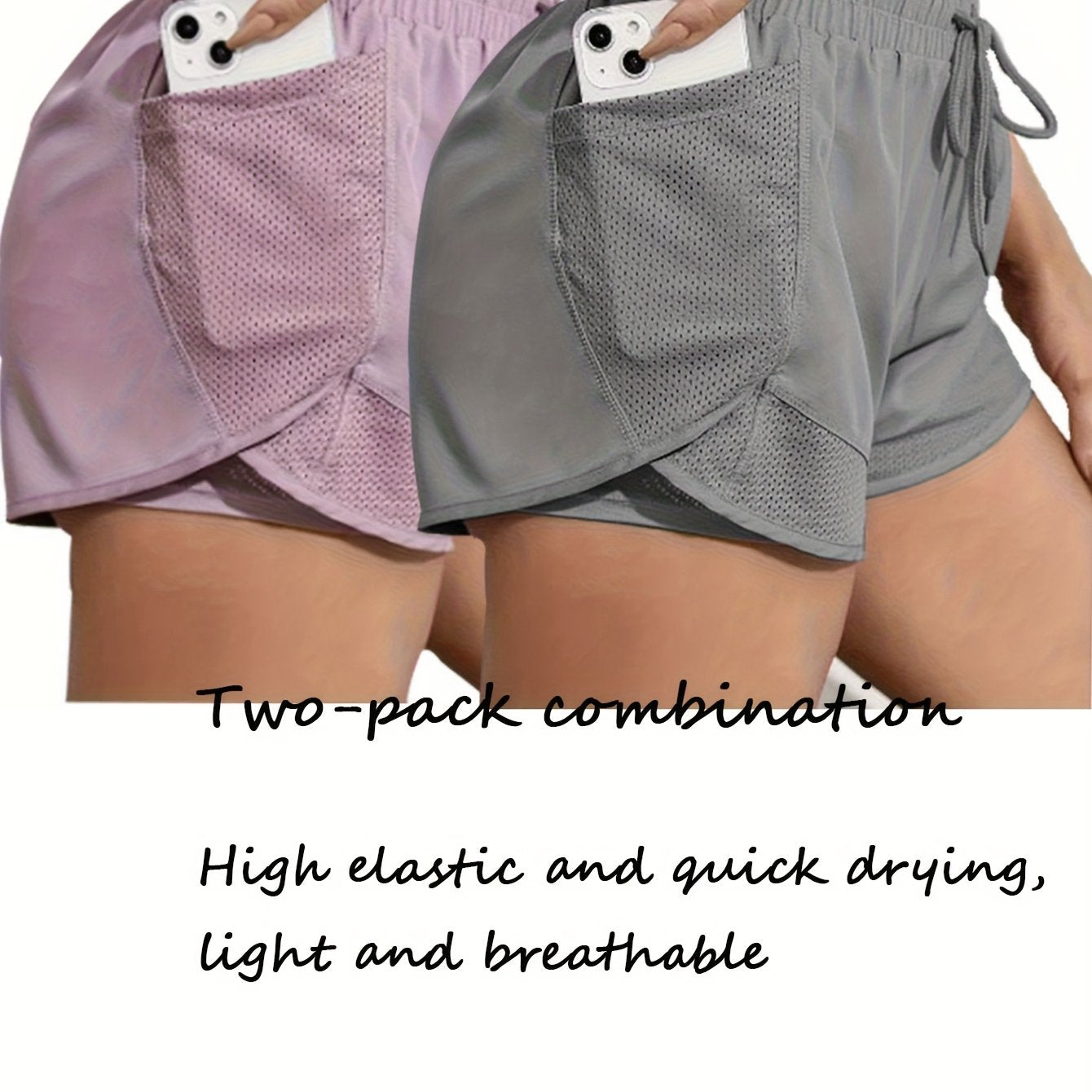 Fashionable Ladies Yoga Sports Shorts Set by Brand