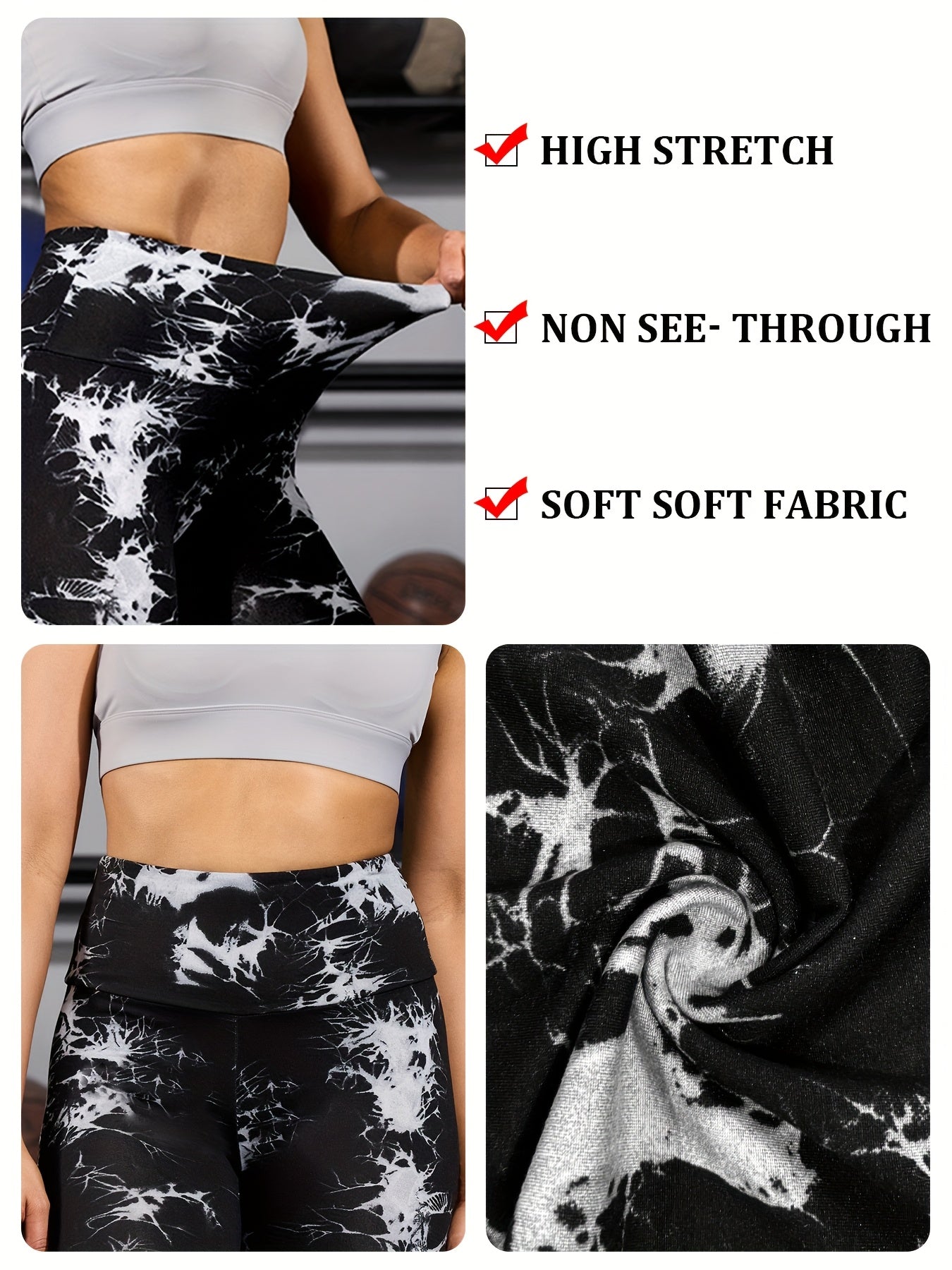 Three Pack Women's High Waisted Capri Pants