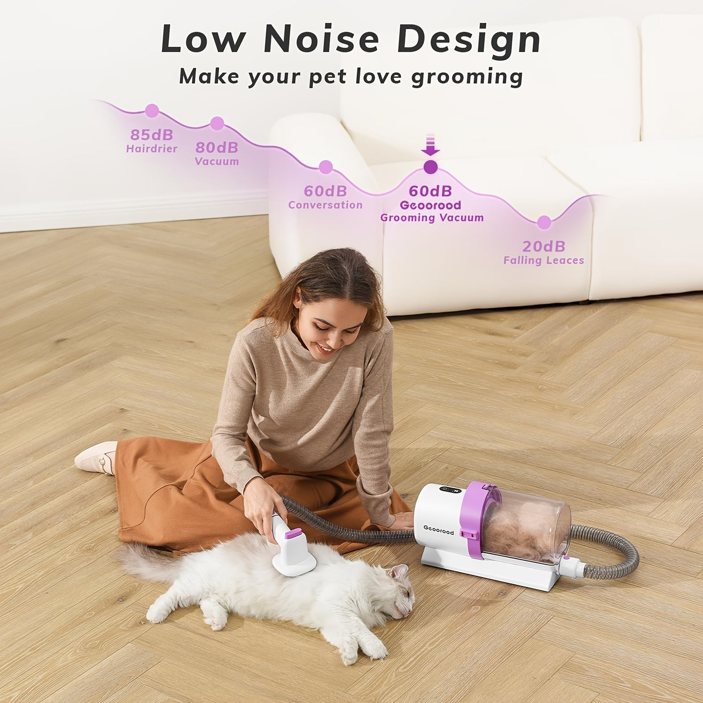 Dog Vacuum Brush For Shedding Grooming By Pog