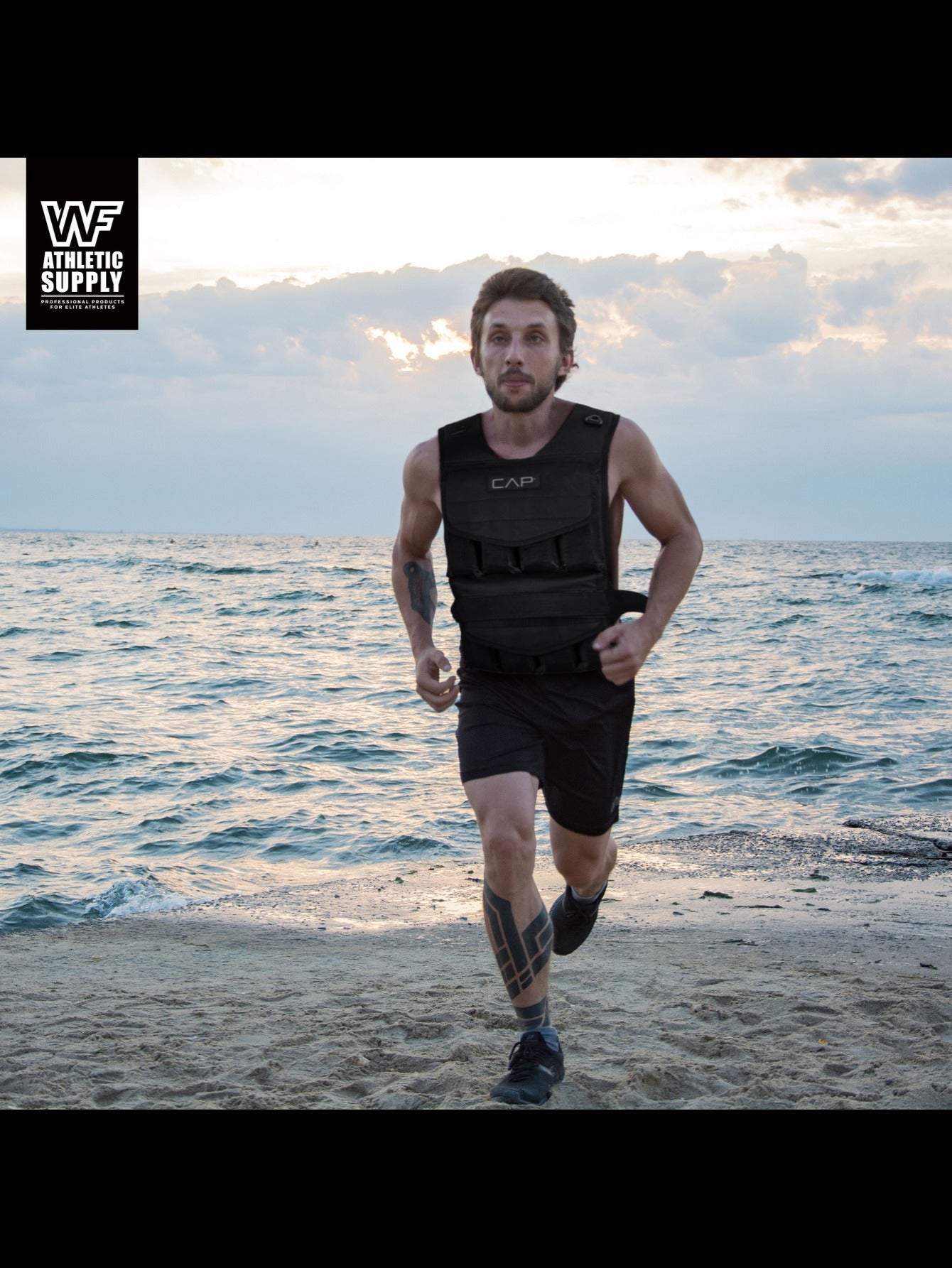 CapHaus Adjustable Weighted Vest for Strength Training and Running