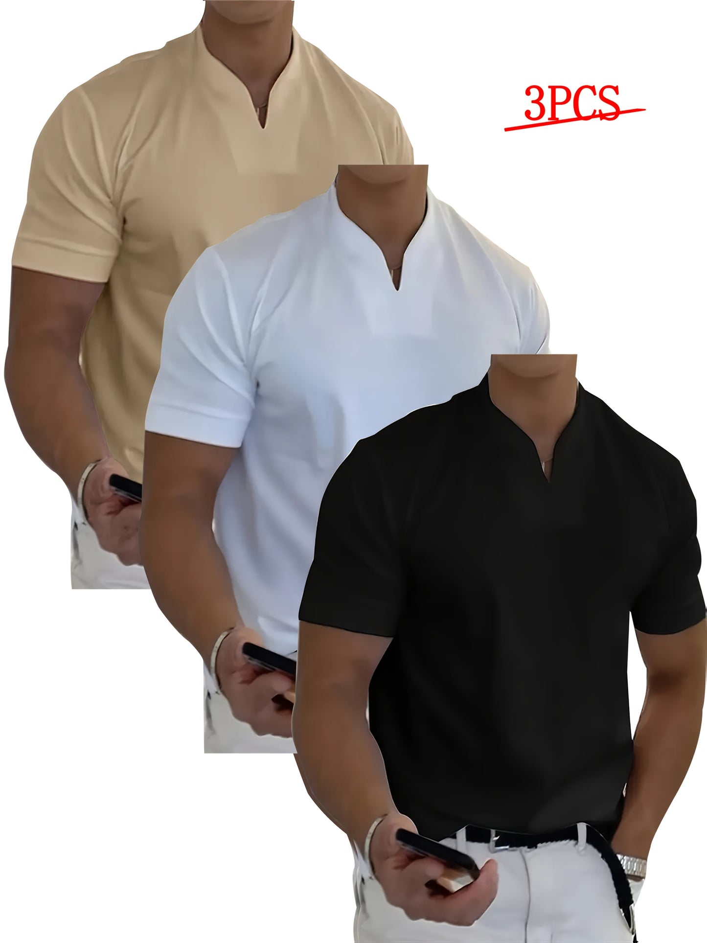 Summer Sports Tees Men Lightweight Short Sleeve Tops