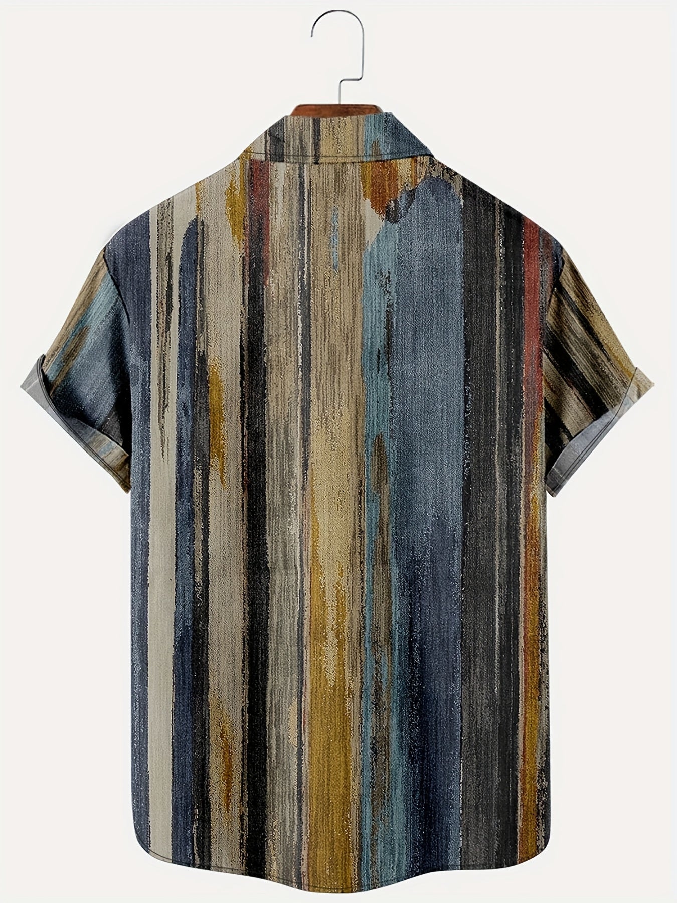 Whiskers Workouts And Wears Mens Retro Striped Shirt