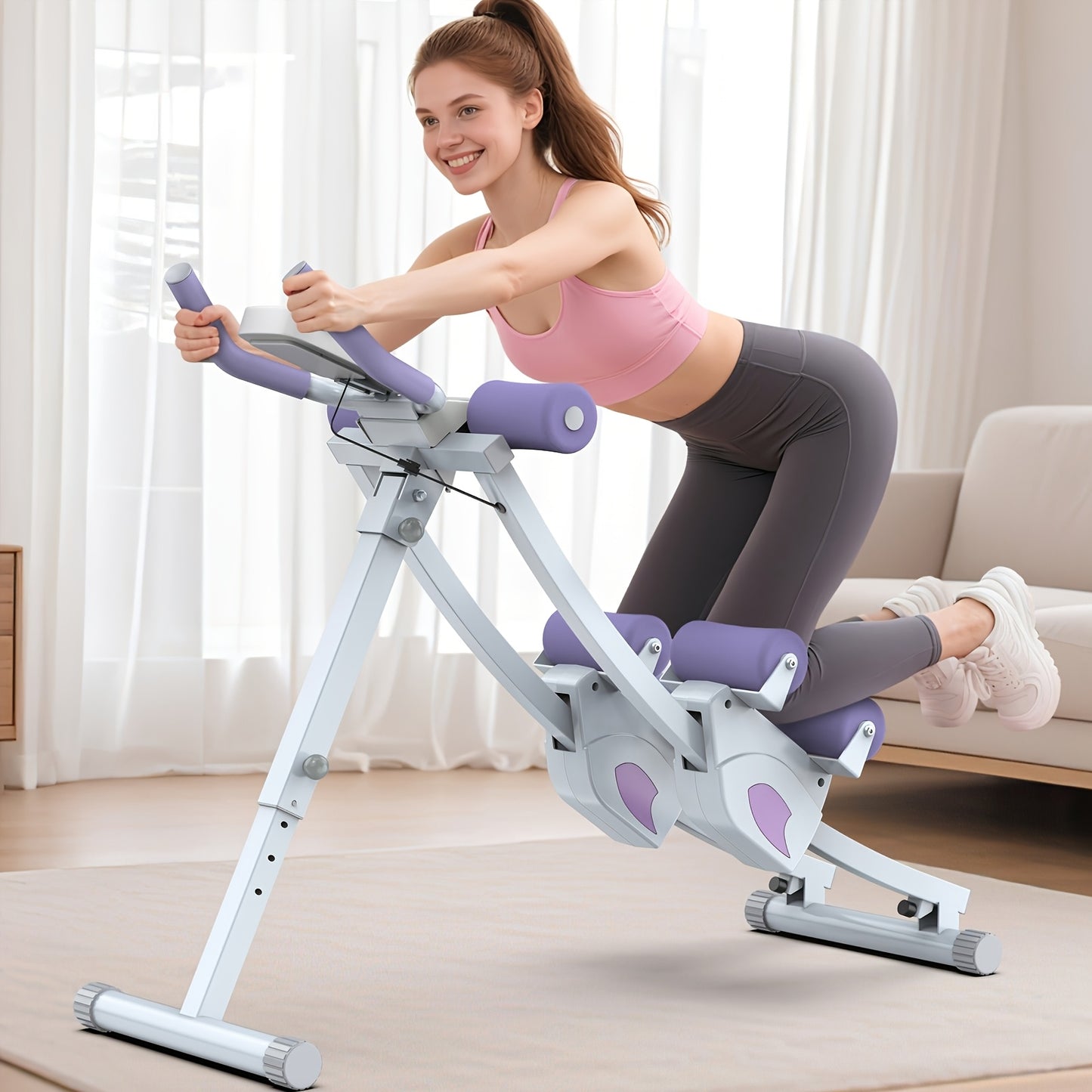 AOWOS Adjustable Abdominal Trainer with LCD Display