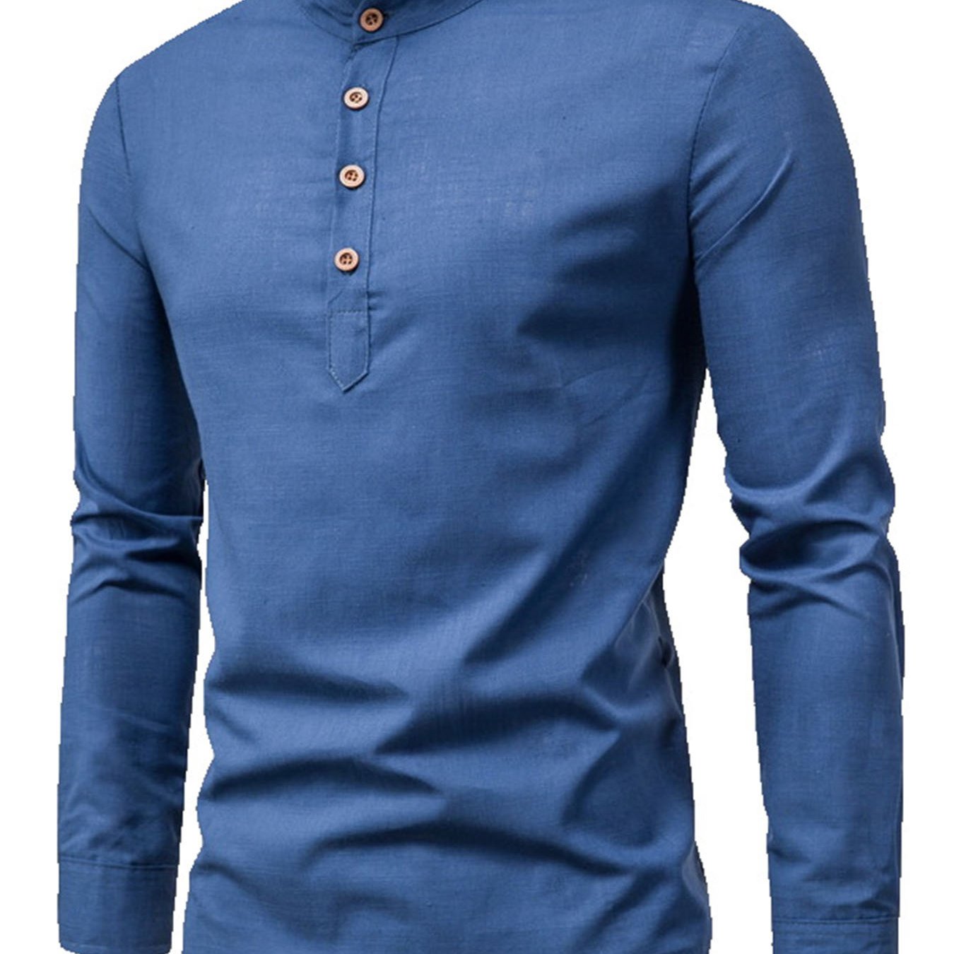 European American Outdoor Casual Long Sleeve Cotton Shirt