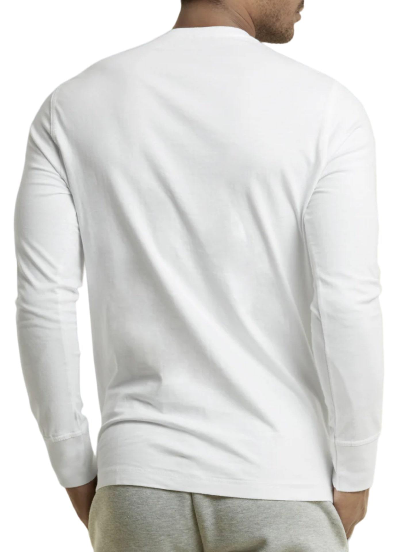 Mangodeal 2 Pack Mens Henley Long Sleeve Cotton Shirts