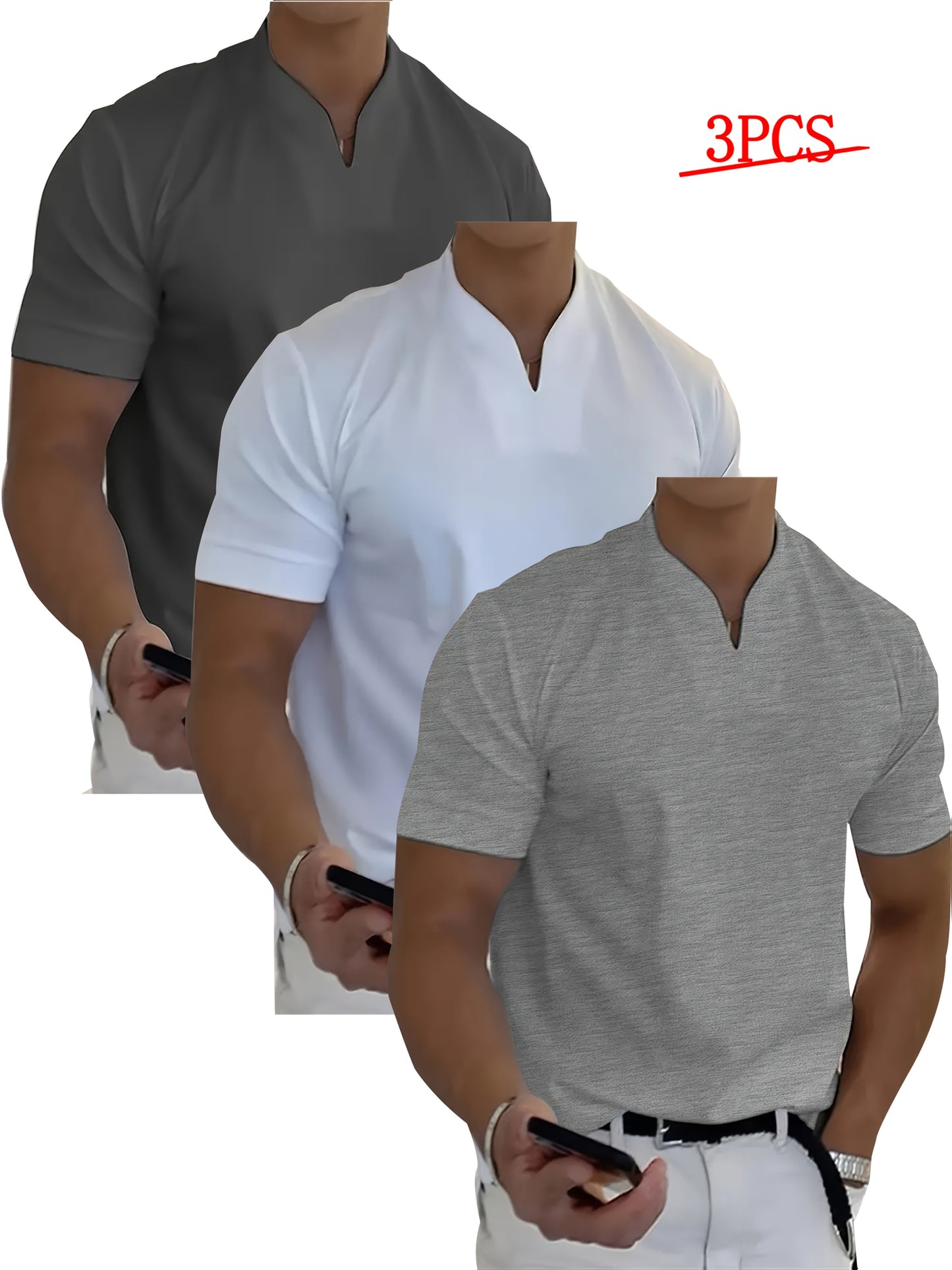 Summer Sports Tees Men Lightweight Short Sleeve Tops