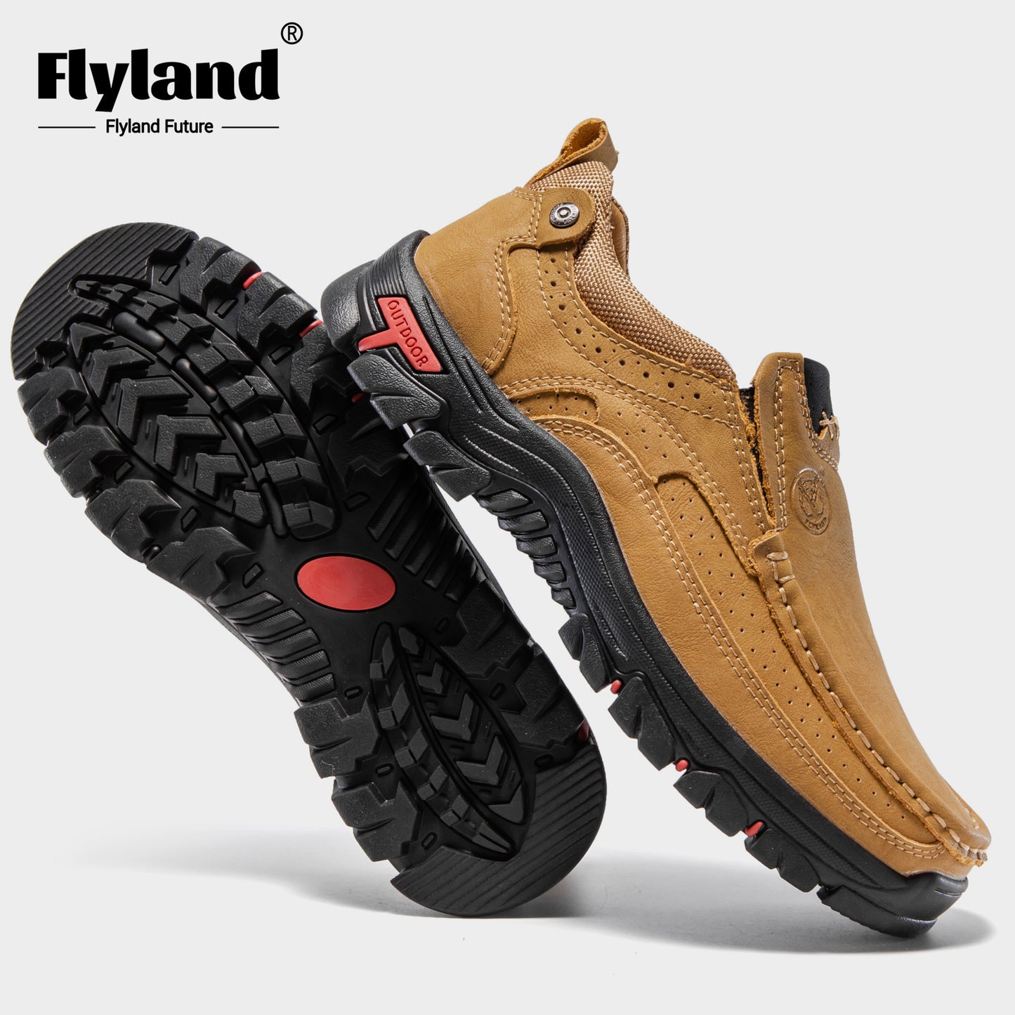 FLYLAND Mens Original Handmade Casual Leather Loafers