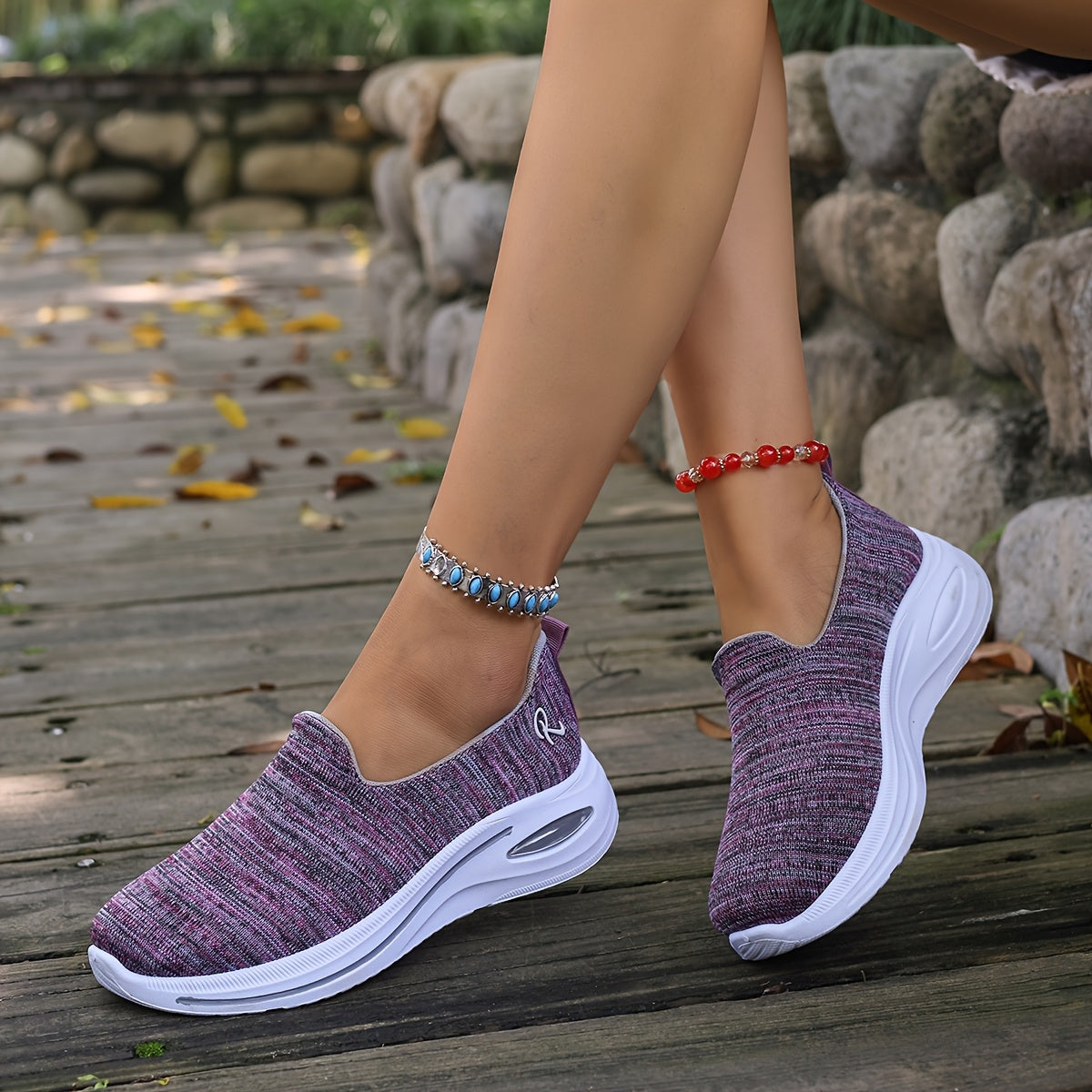 Whiskers, Workouts & Wears Breathable Slip On Sneakers