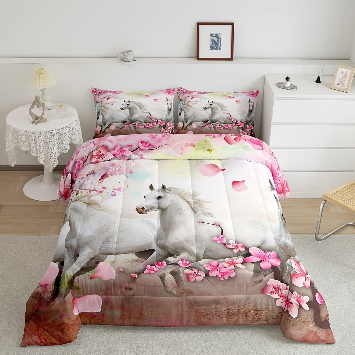 3D Horse Comforter Set by Wild Animal Horse Quilts