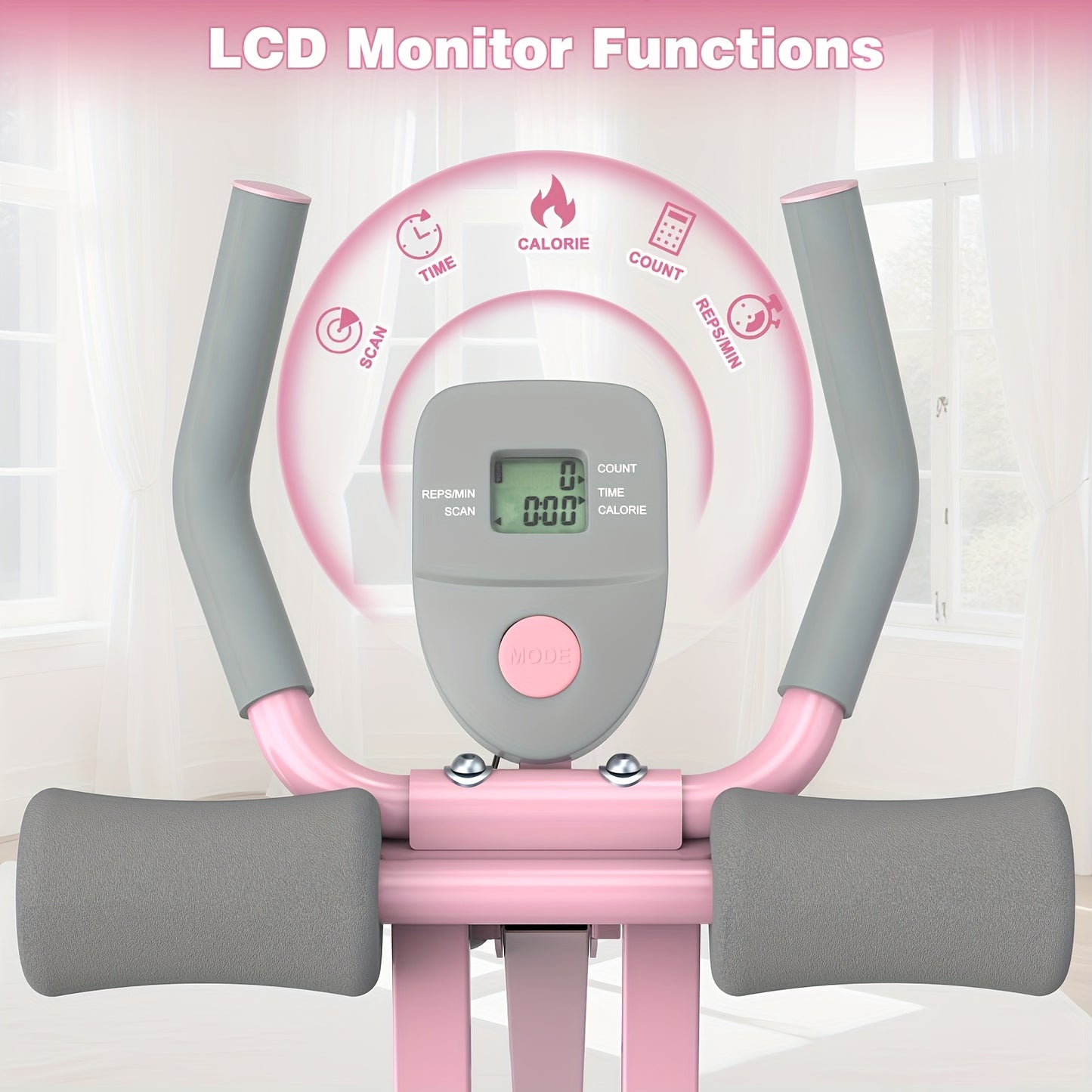 AOWOS Adjustable Abdominal Trainer with LCD Display