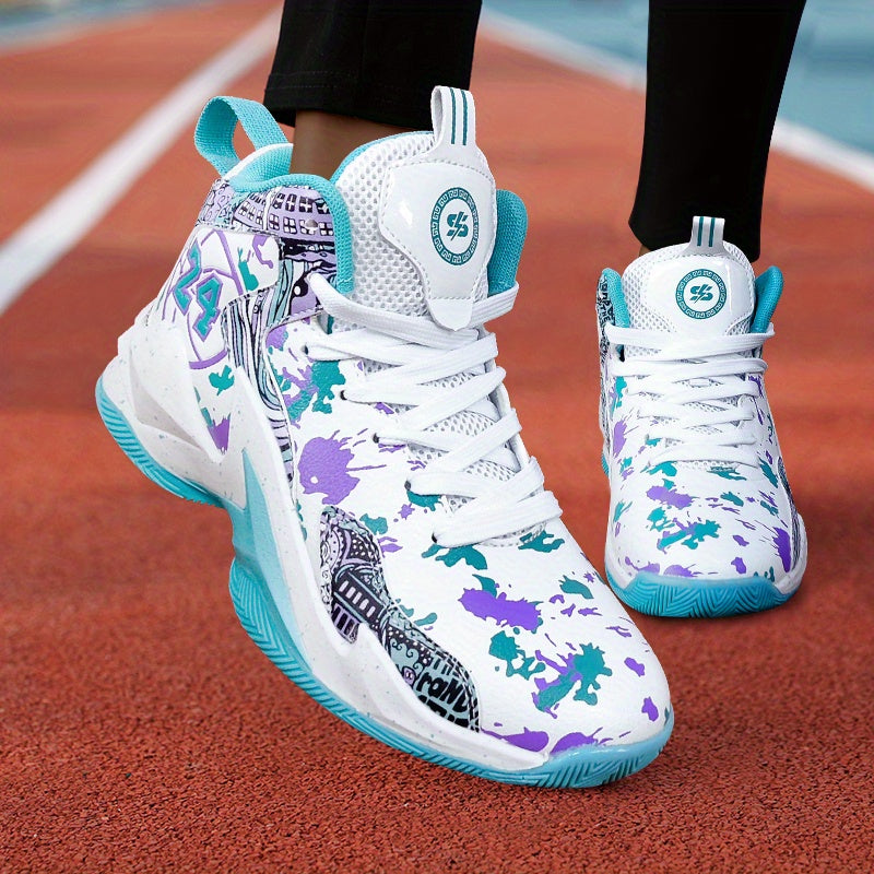 Whiskers Graffiti Basketball Sneakers Women Lightweight