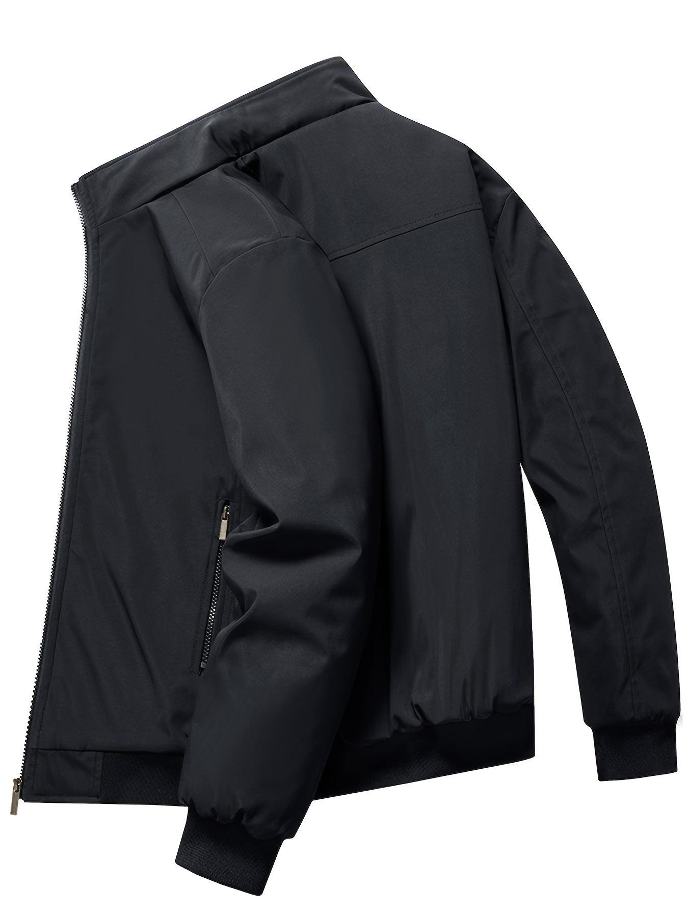 Whiskers Workouts Wears Warm Quilted Men's Windbreaker Jacket