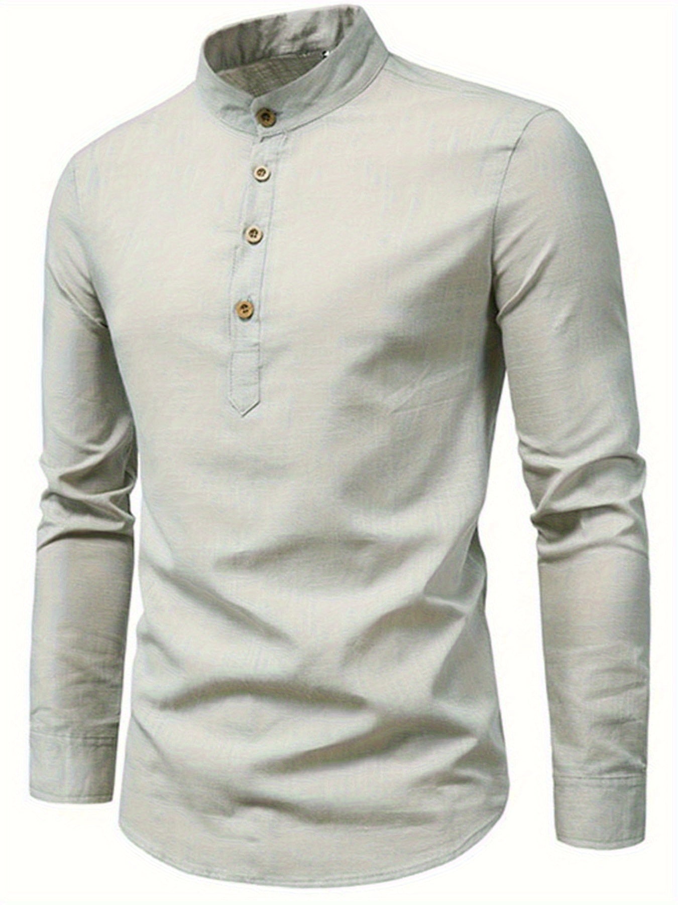 European American Outdoor Casual Long Sleeve Cotton Shirt