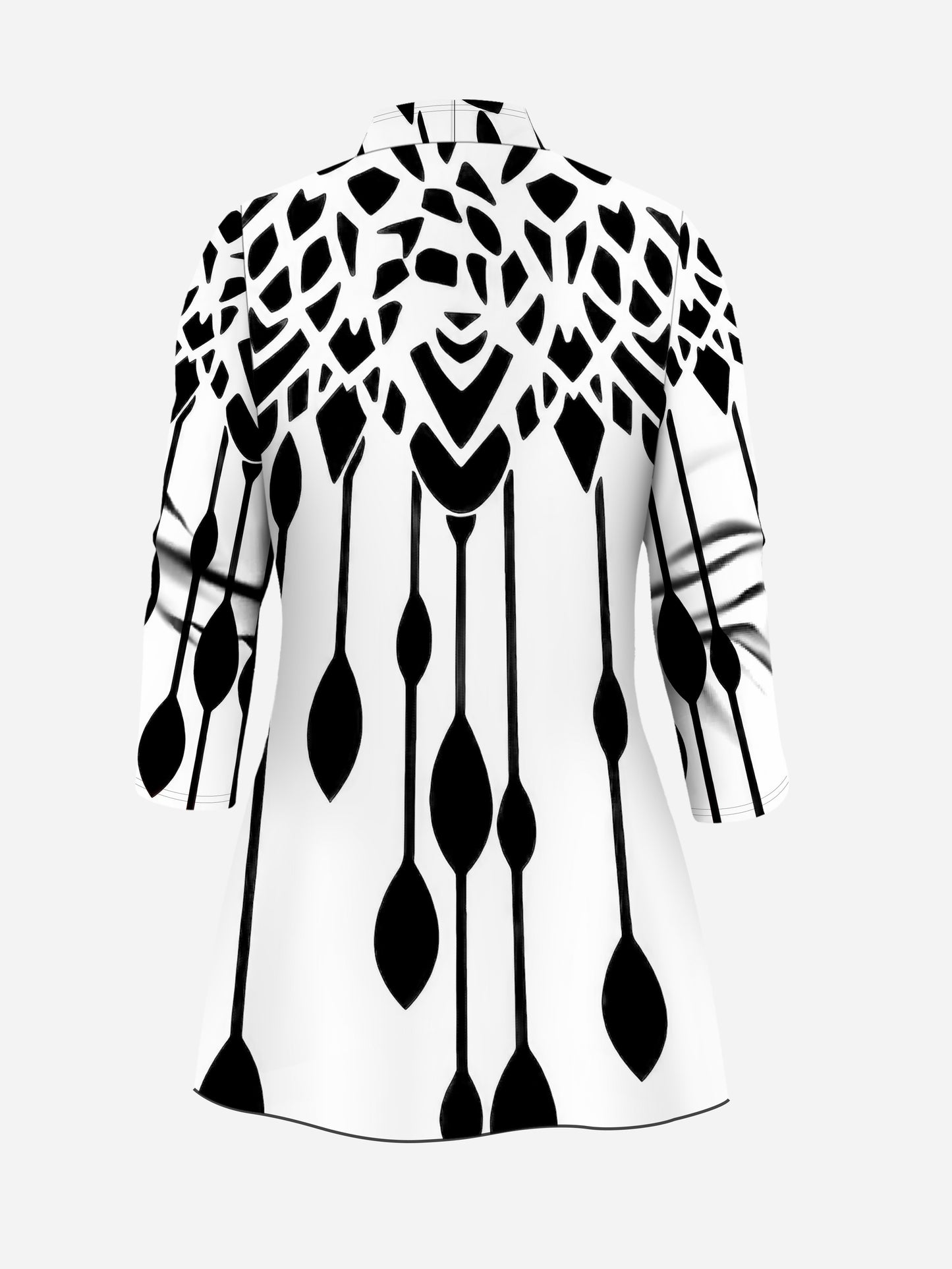 Easy Care Women's 3pcs Geometric Print Cardigan Set