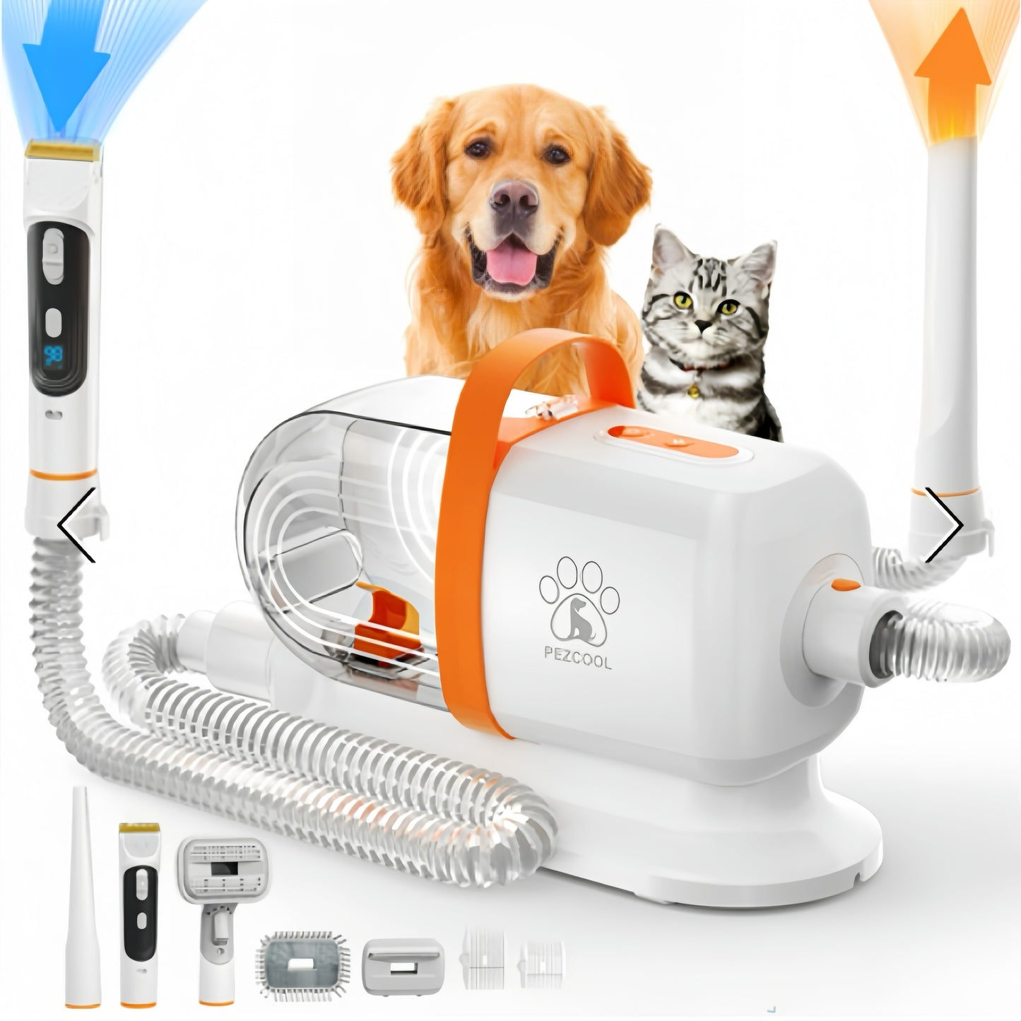 PetFusion 8 In 1 Dog Hair Grooming Vacuum Cleaner