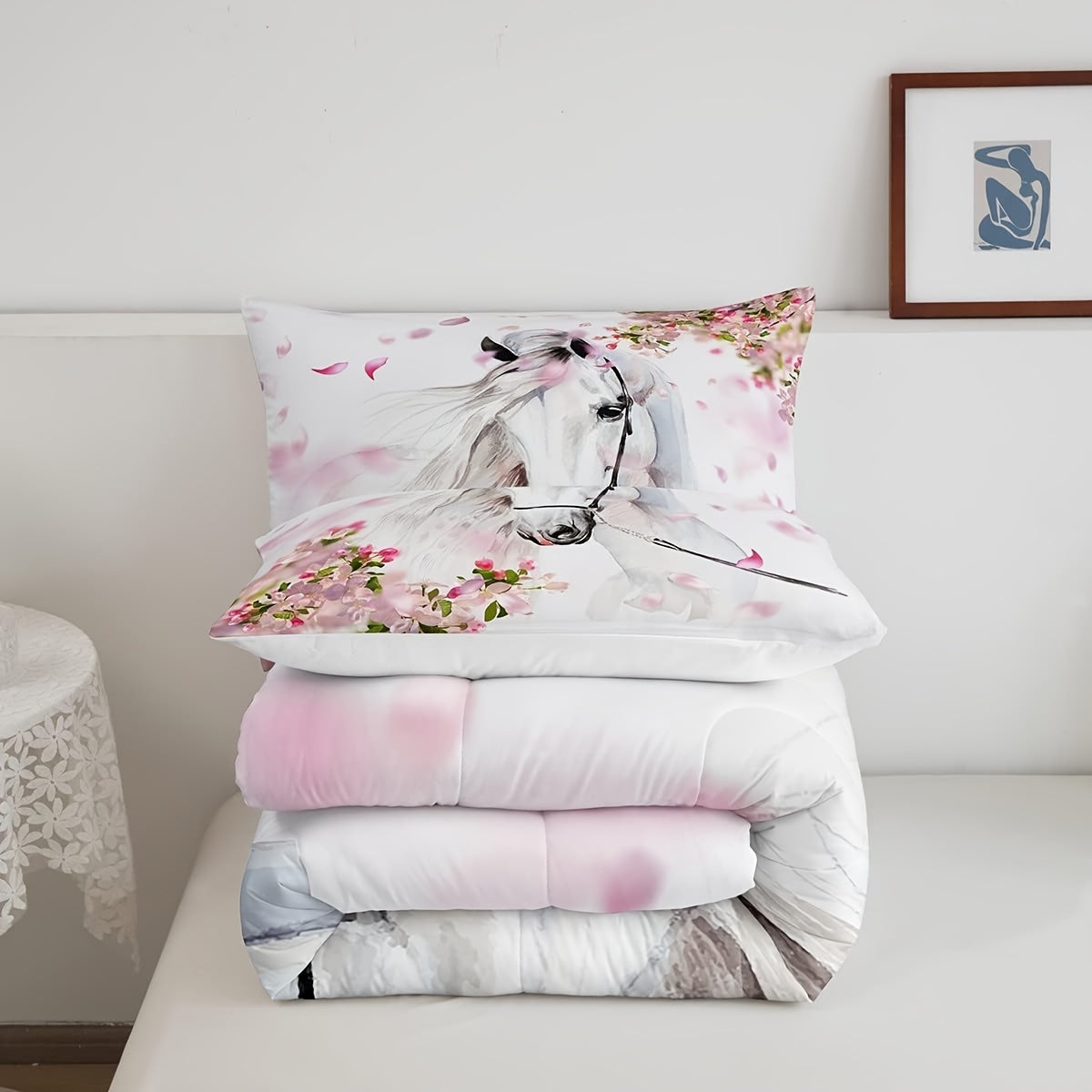 3D Horse Comforter Set by Wild Animal Horse Quilts