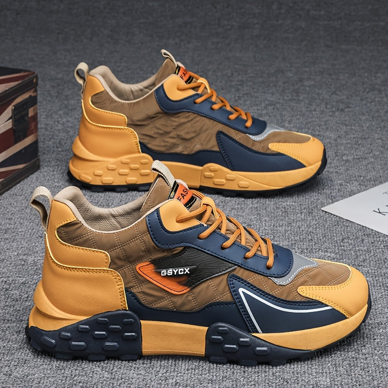 Men's Color Blocking Lace Up Shoes by Brand