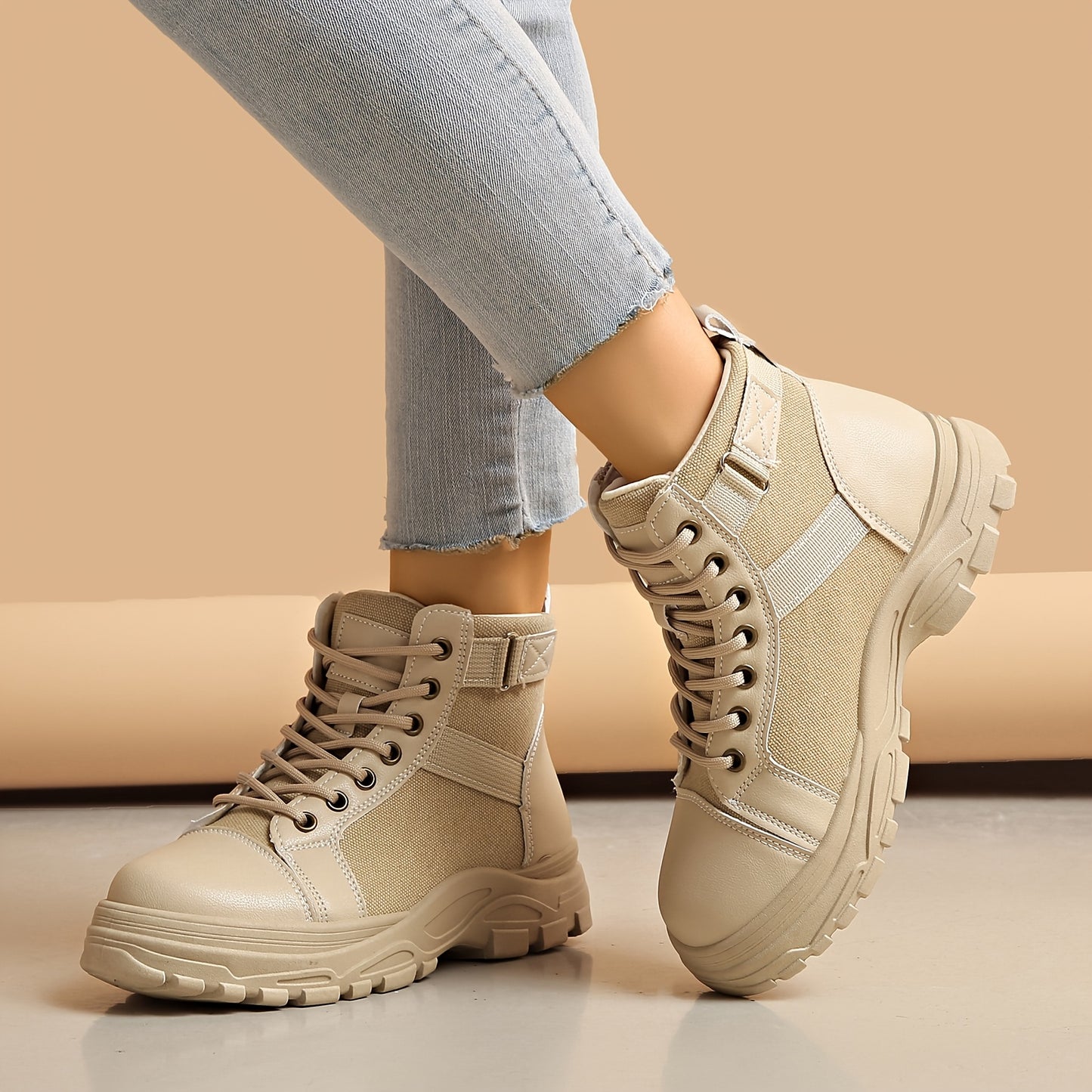 Whiskers Breathable Sneakers Womens Lace Up High Top Casual