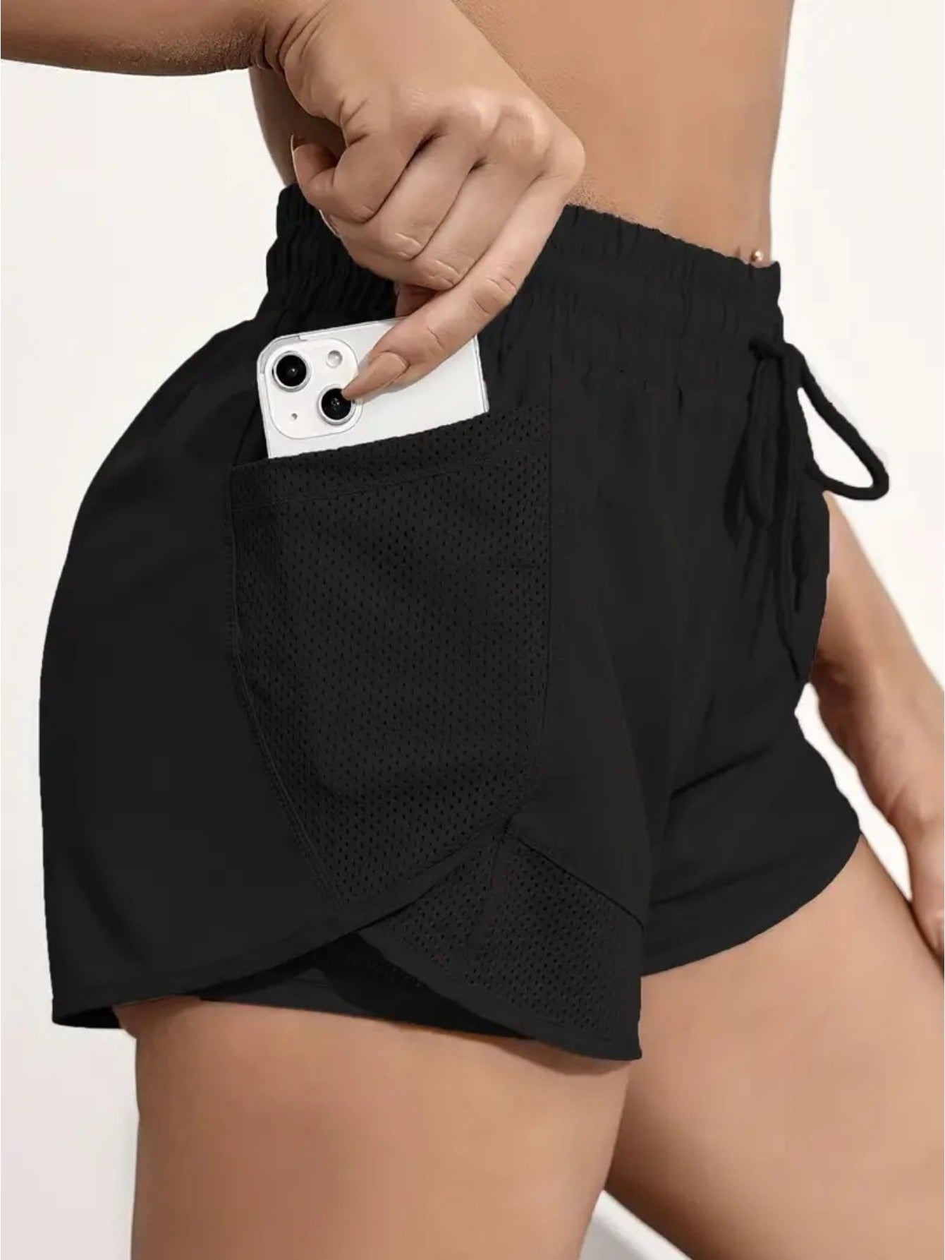 Fashionable Ladies Yoga Sports Shorts Set by Brand