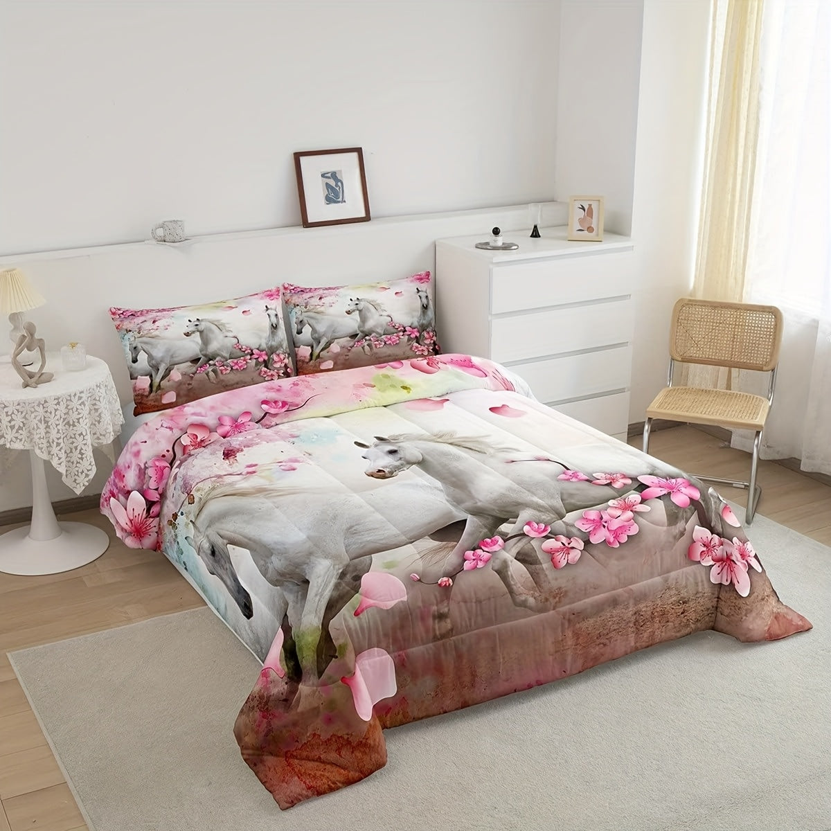 3D Horse Comforter Set by Wild Animal Horse Quilts
