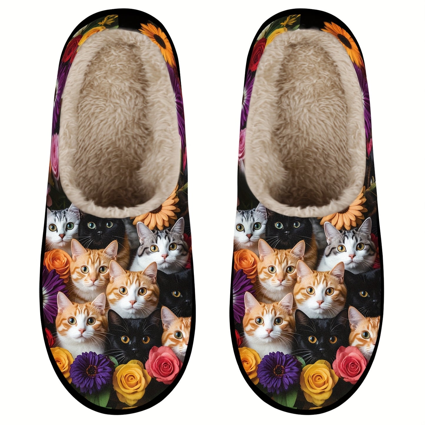 Wenter Warm Bedroom Slippers For Cat Lovers Non Slip