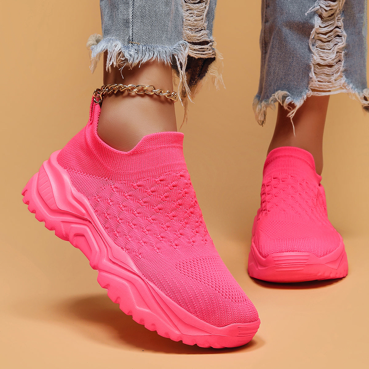 Whiskers, Workouts & Wears Breathable Slip-On Sneakers EVA
